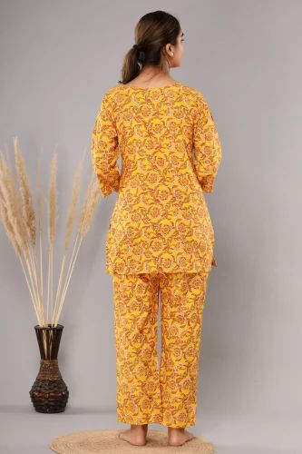 Yellow Flower - Cord Set - Pure Cotton