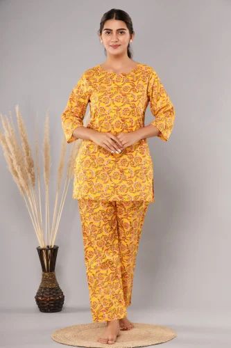 Yellow Flower - Cord Set - Pure Cotton