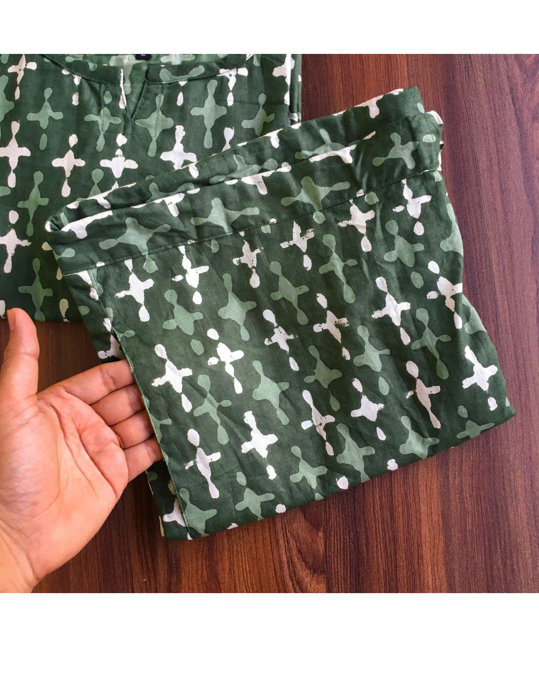 Positive Plus - Green - Cord Set - Pure Cotton