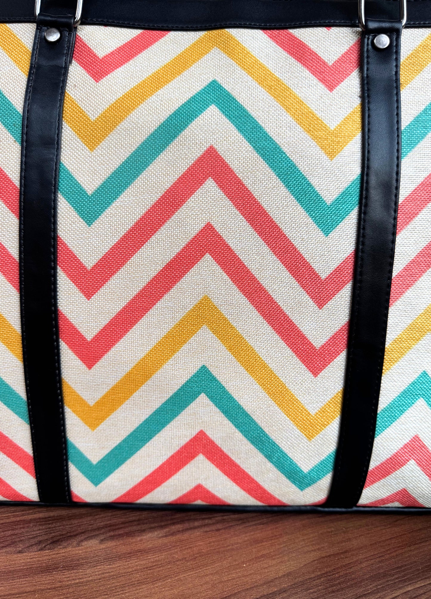 Multi Wave - Office & College Tote Bag with Laptop Compartment