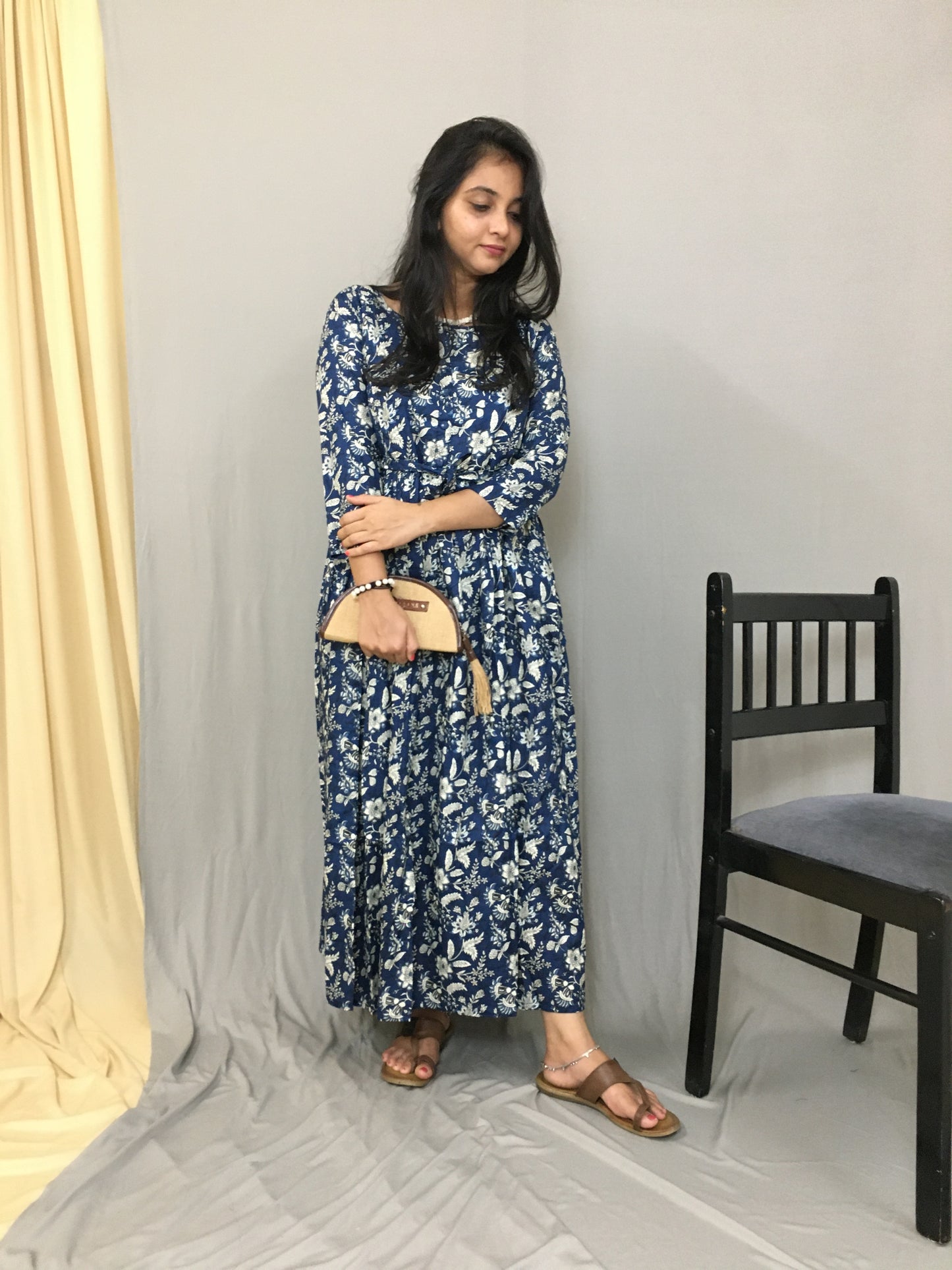 Blue Forrest - Maternity Kurti with Feeding Zips