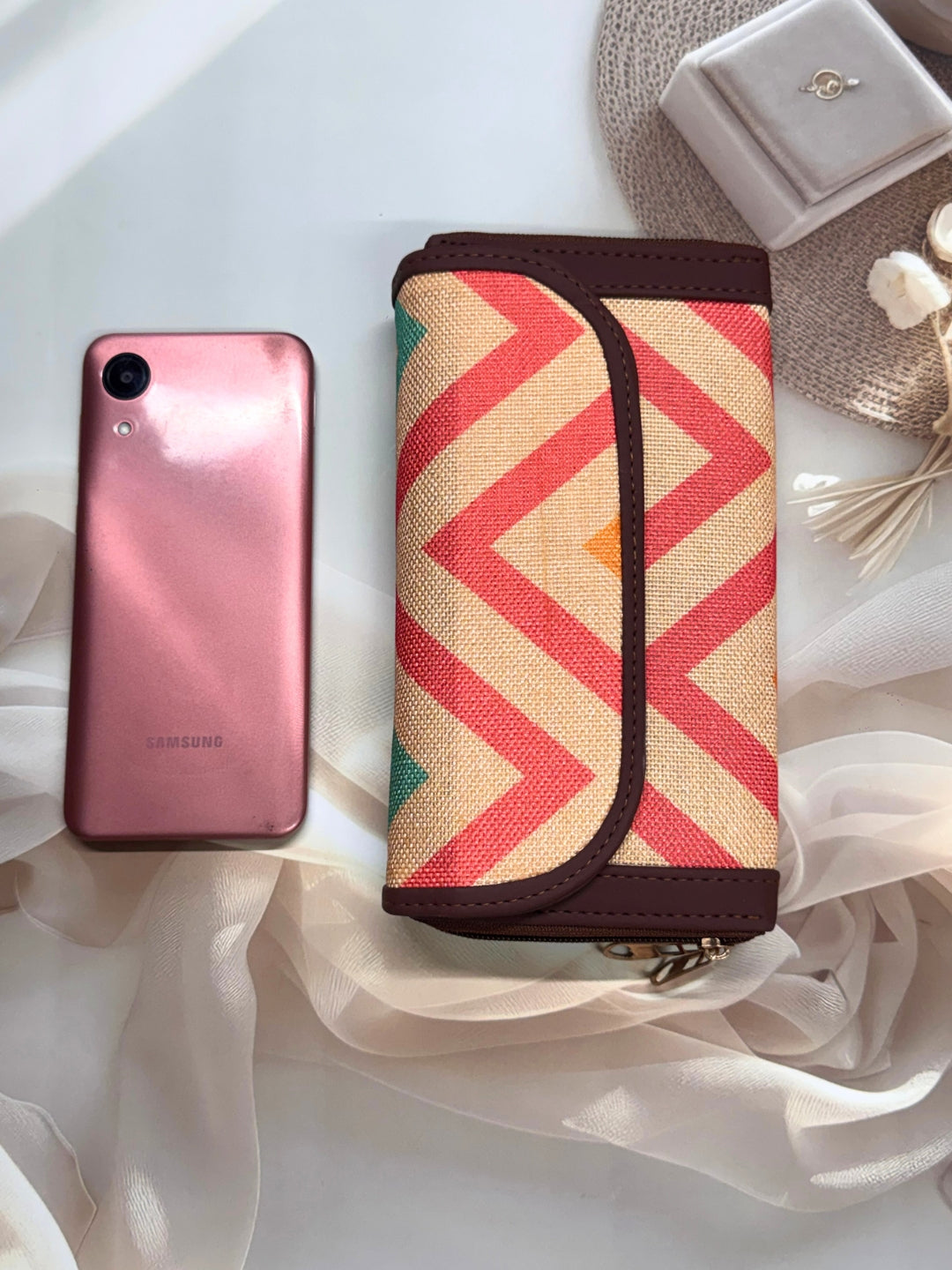 Multi Wave - 2 pockets - Trendy & Beautiful Womens Wallet