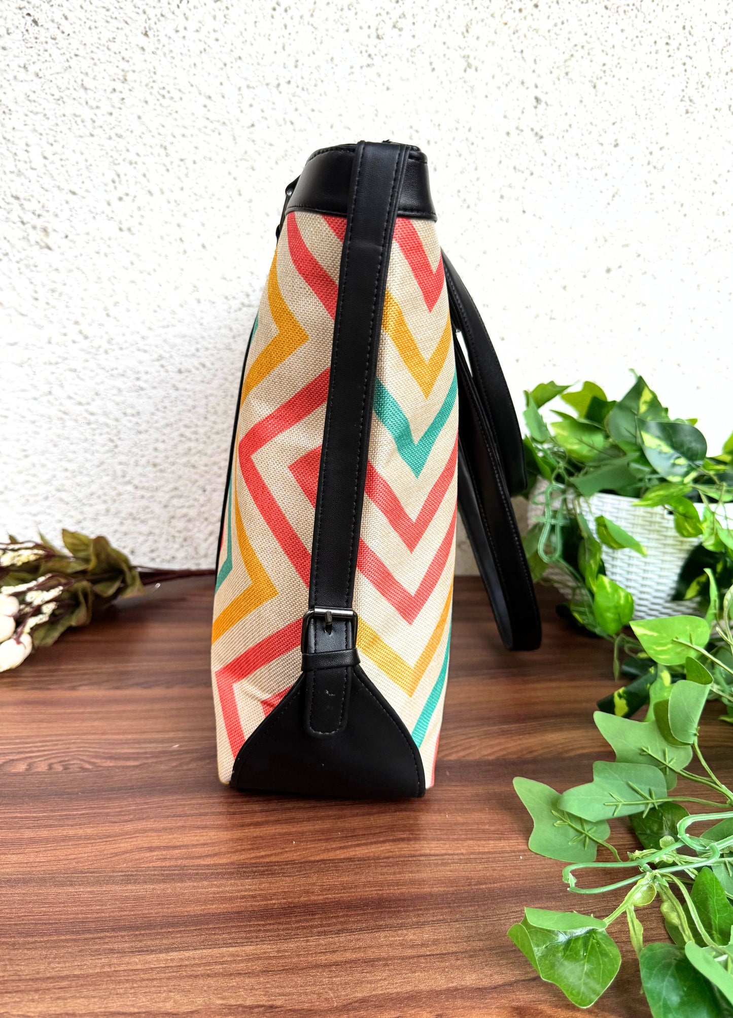Multi Wave - Office & College Tote Bag with Laptop Compartment