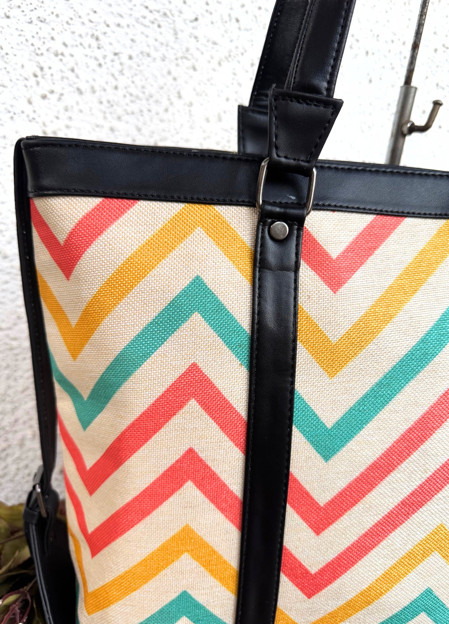 Multi Wave - Office & College Tote Bag with Laptop Compartment