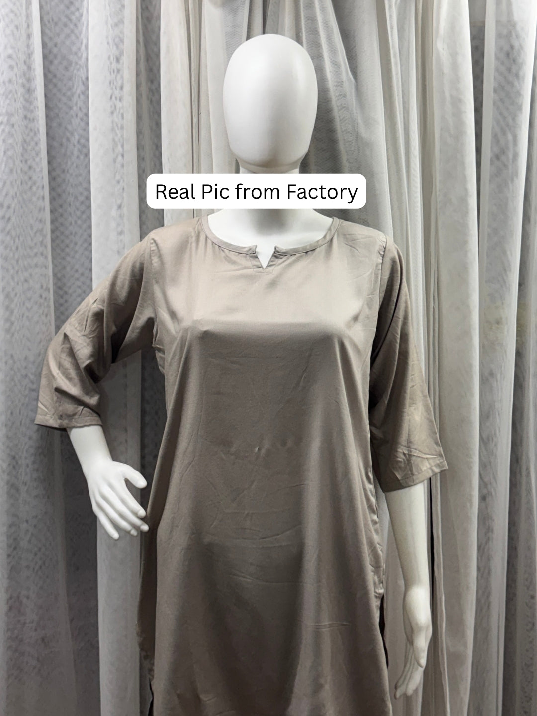 Plain Grey - Cord Set - Soft Rayon