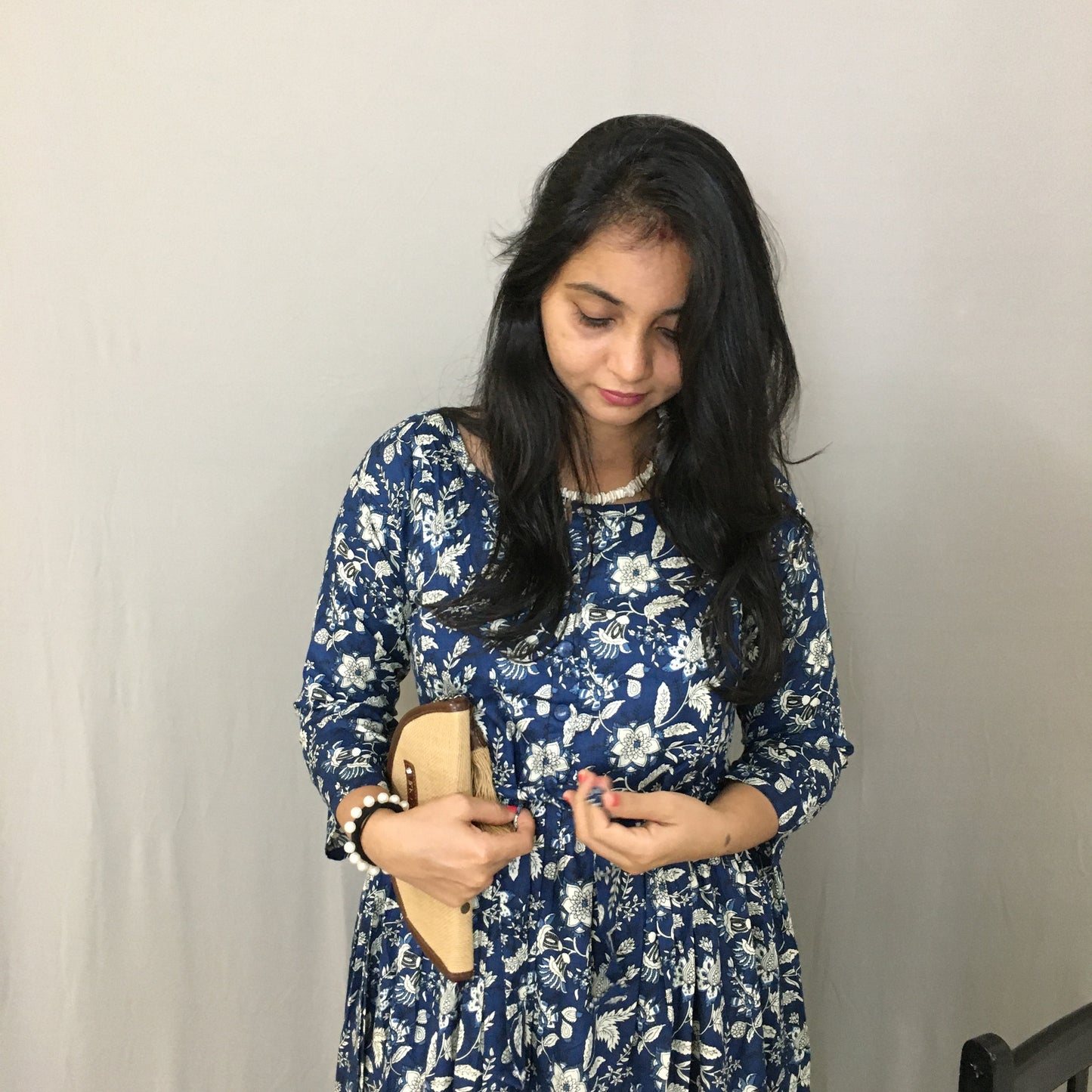 Blue Forrest - Maternity Kurti with Feeding Zips