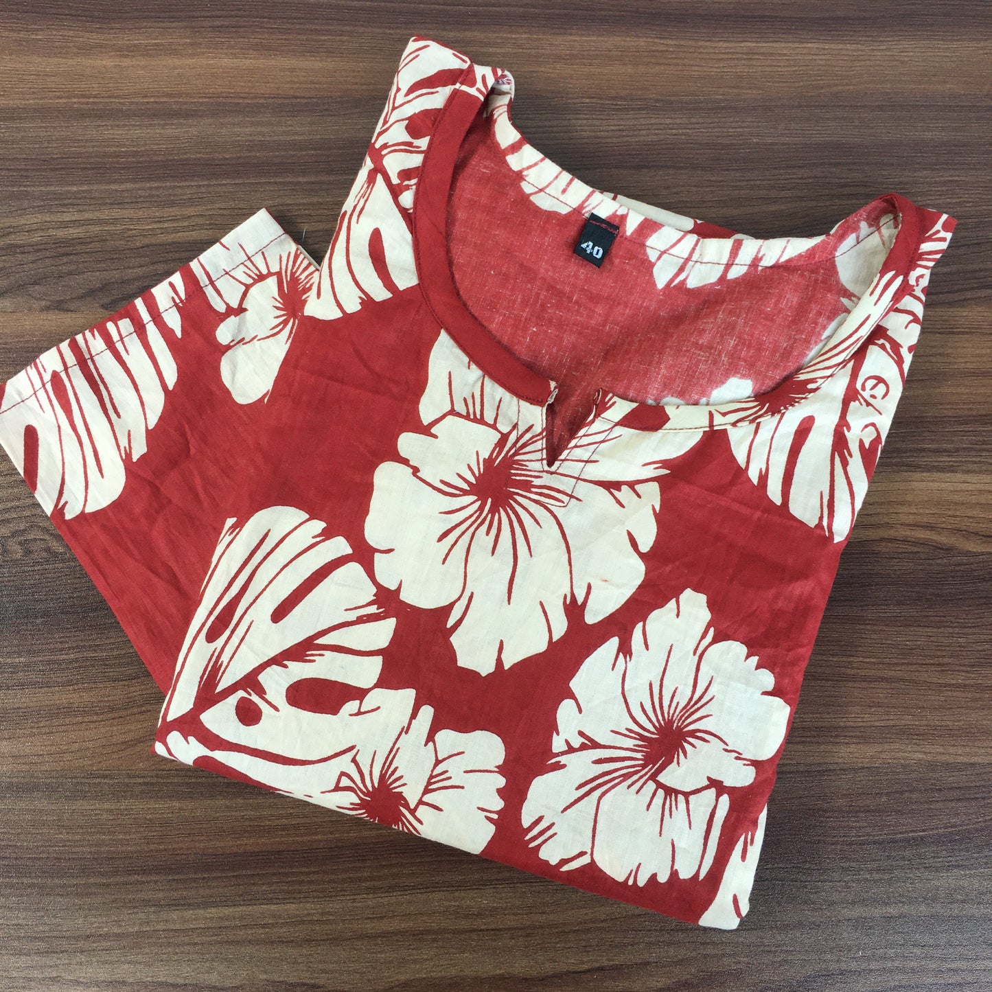 Swiss Cheese Leaf - Maroon - Cord Set - Pure Cotton