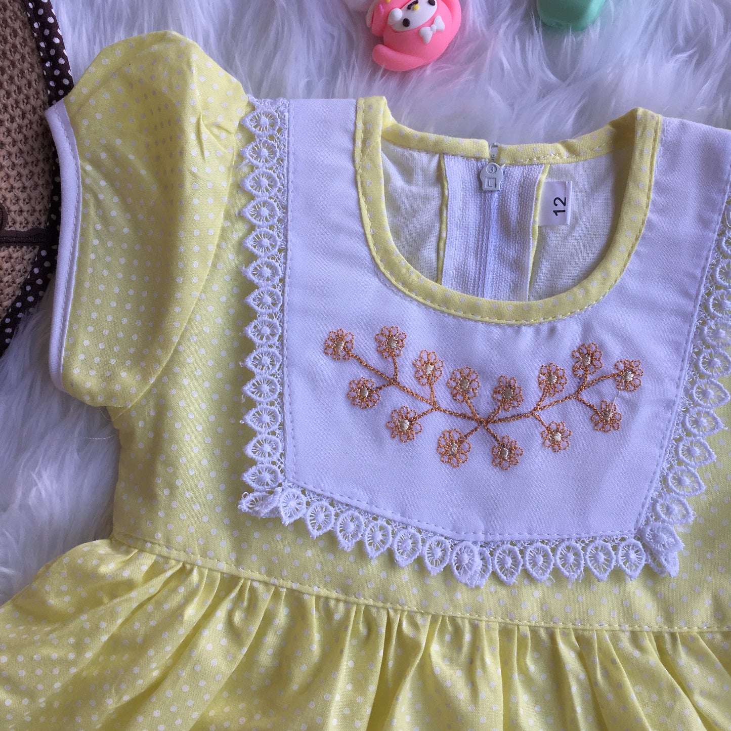 Baby Frock - A803 - Yellow