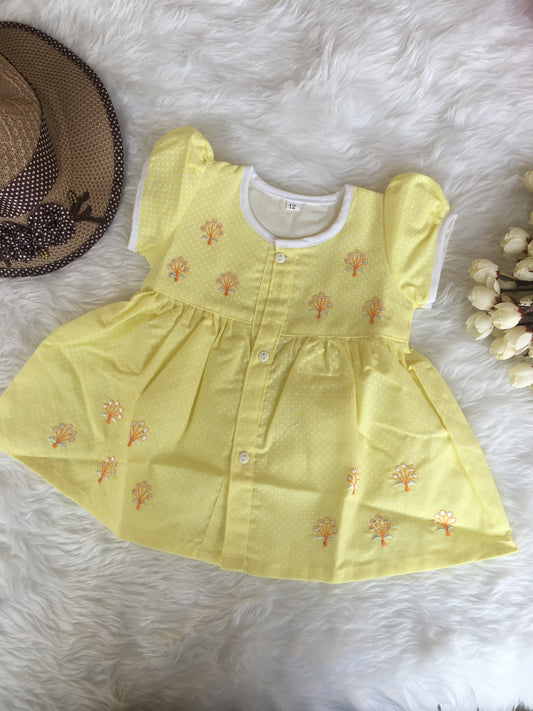 Baby Frock - A816 - Yellow
