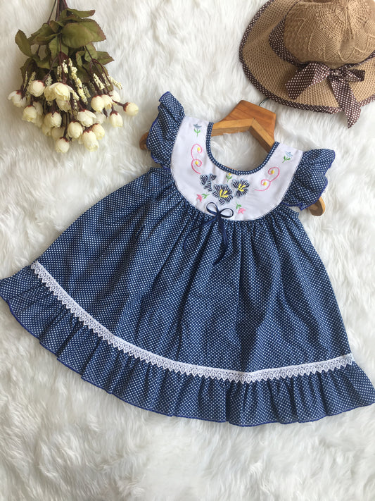 Baby Frock - 4033 - Blue