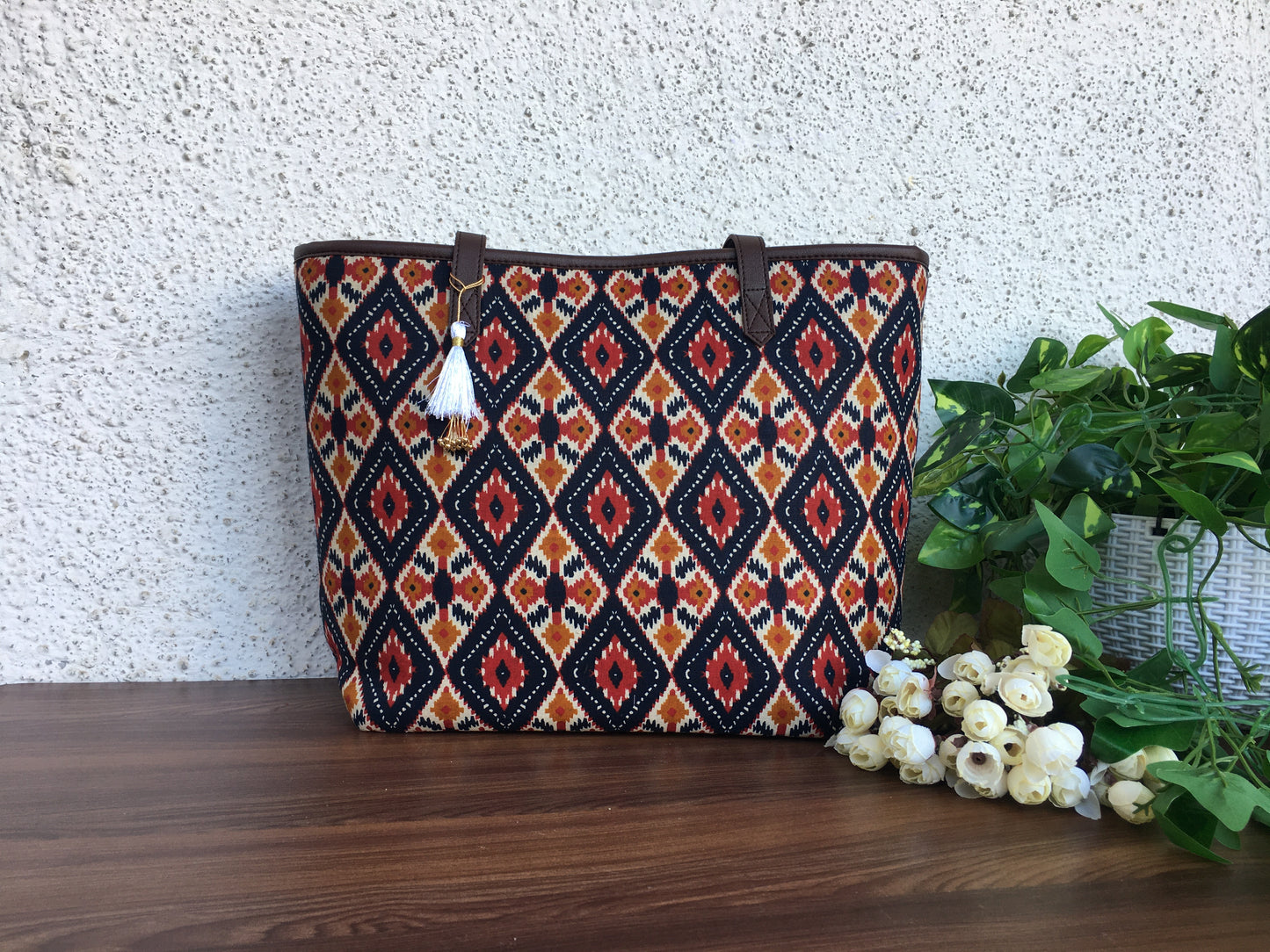 4 tone Blue - Printed Tote Bag