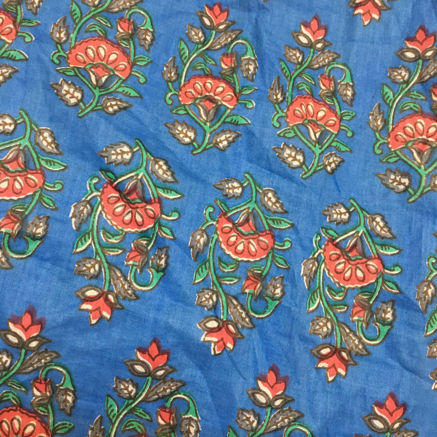 Maternity / Feeding Zips - Kaftan - Free Size - Pure Cotton - Dno - 38 - Blue