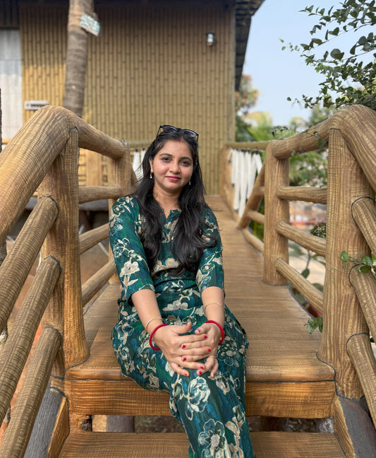 Marigold Sea Green - Cord Set - Soft Rayon