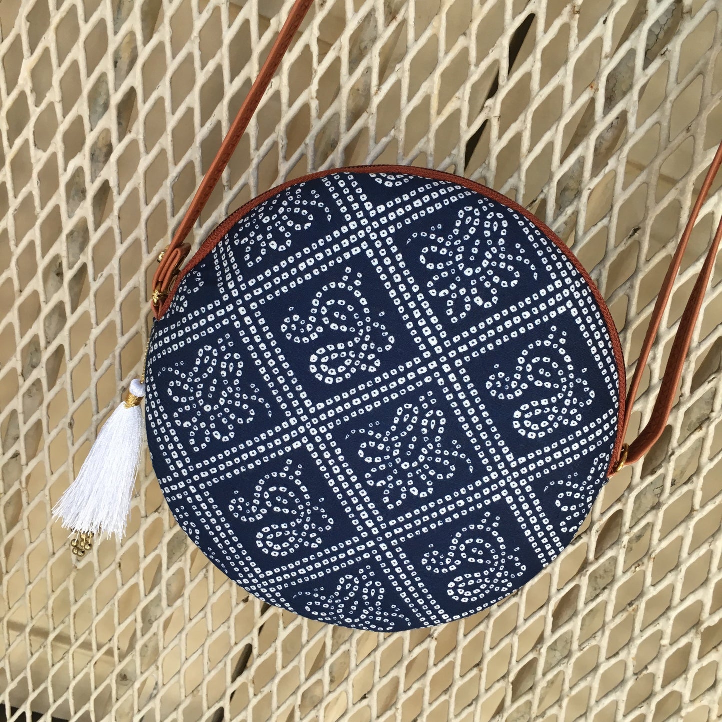 Blue Bandhani - Round sling - small size
