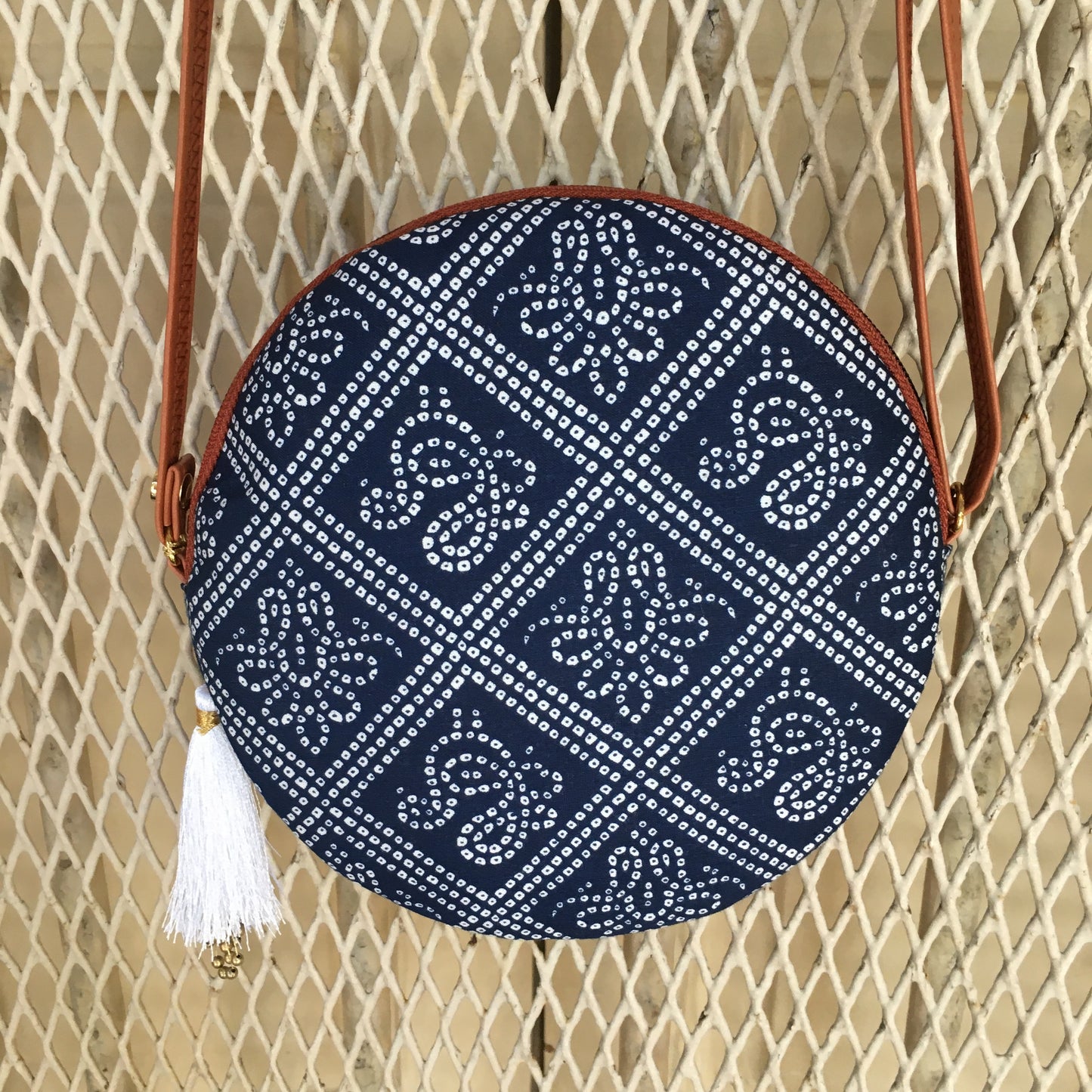 Blue Bandhani - Round sling - small size