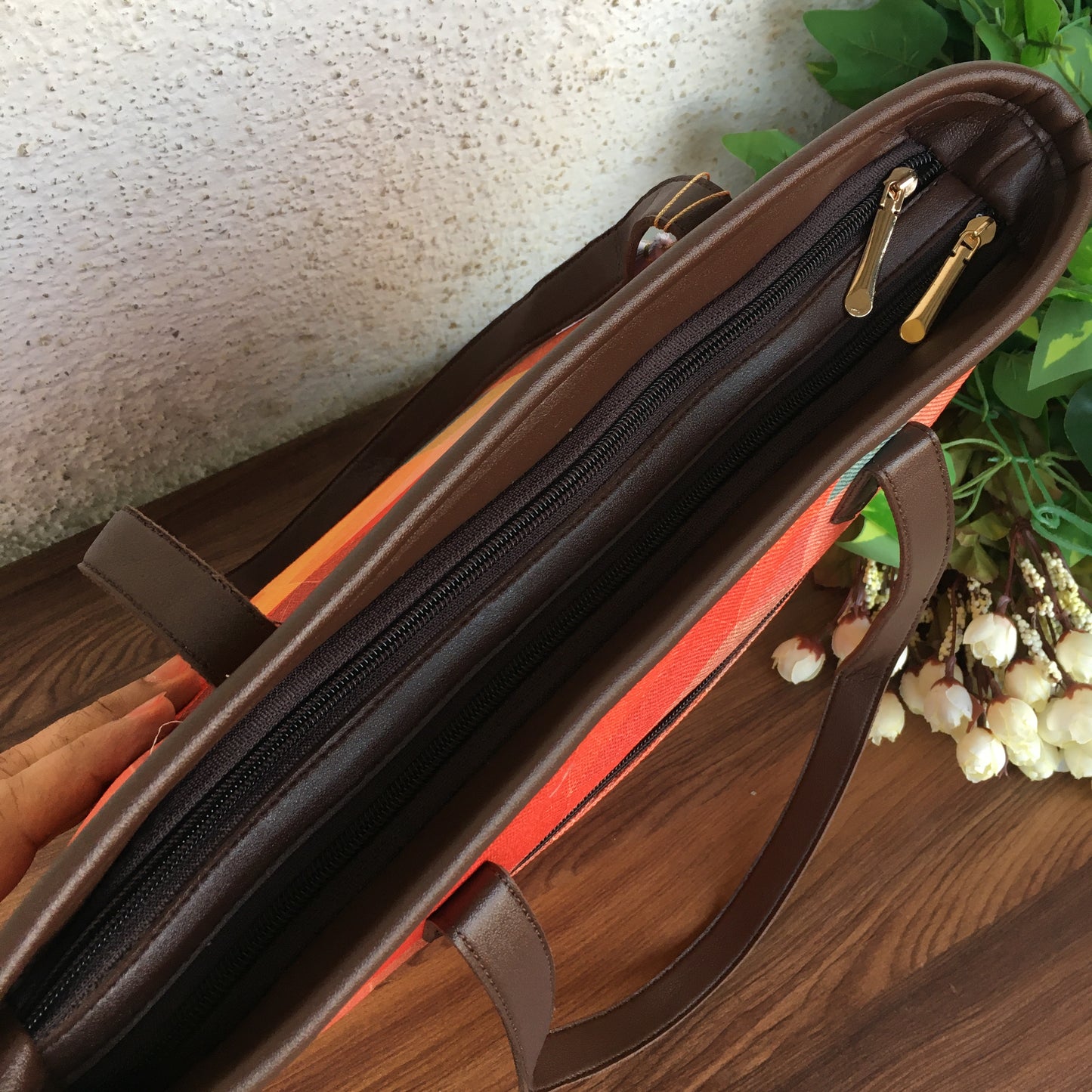 Orange Abstract - Printed Tote Bag