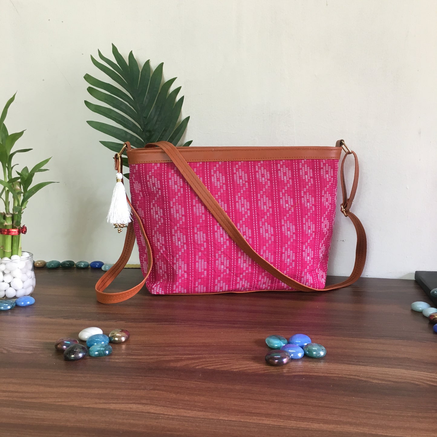 Minsk - 3 zip- Big size - Sling Bag - Raani Katha