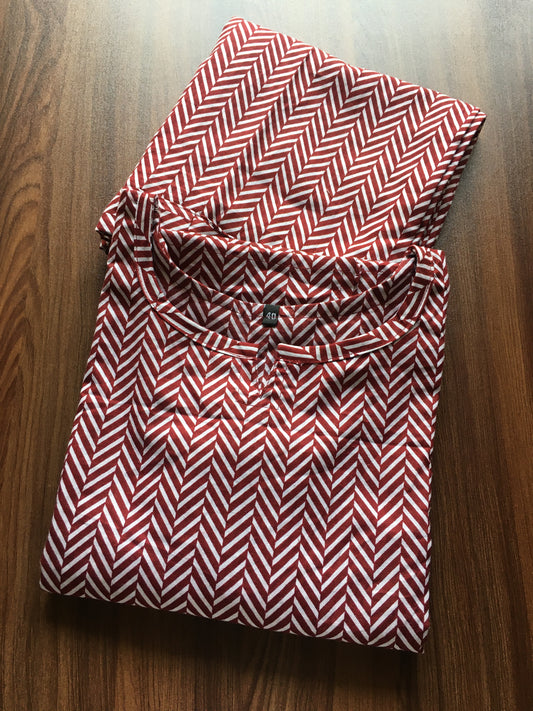 Maroon CrisCros - Cord Set - Pure Cotton