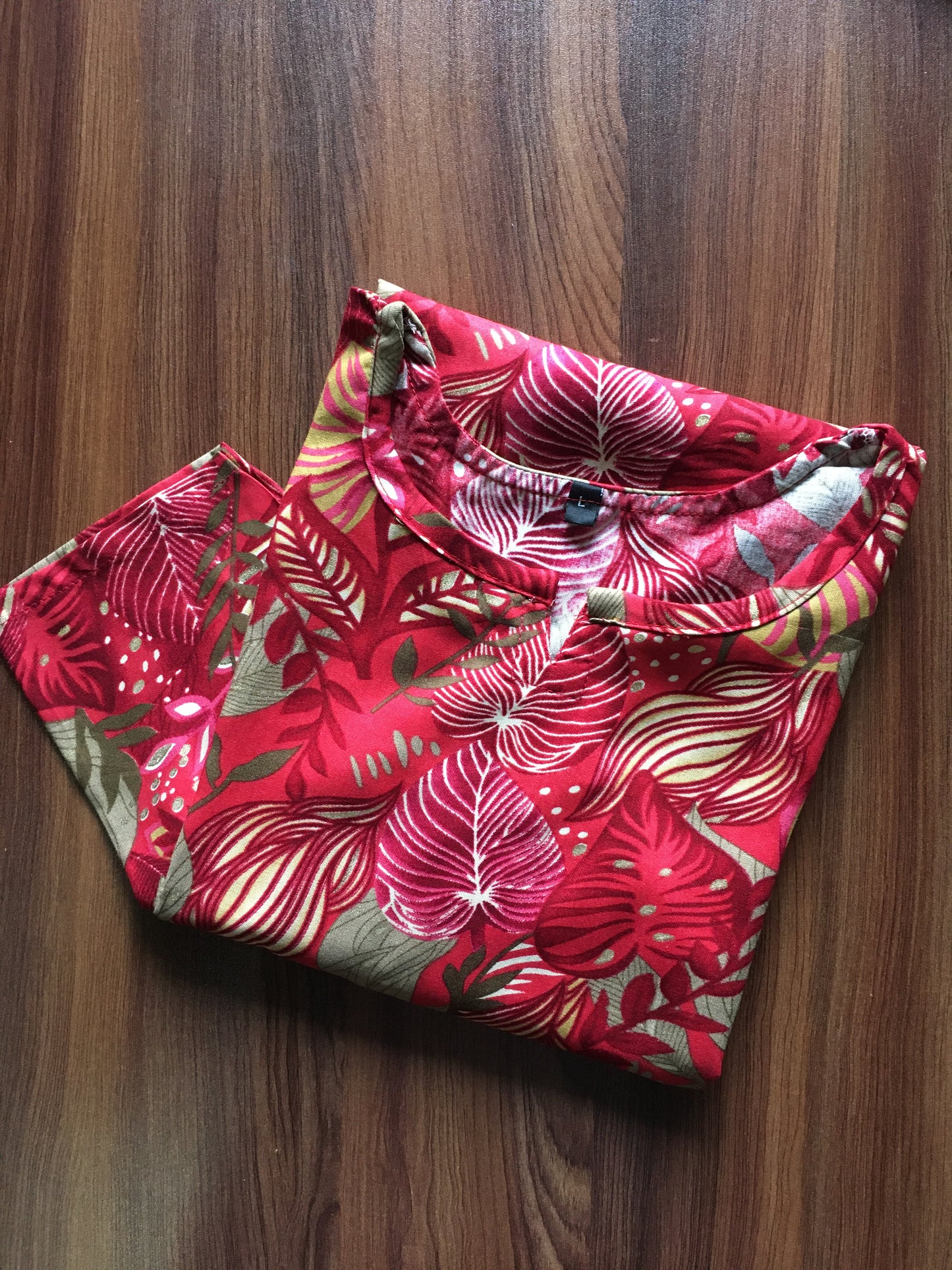 Forrest - Grey Pink Maroon - Cord Set - Soft Rayon