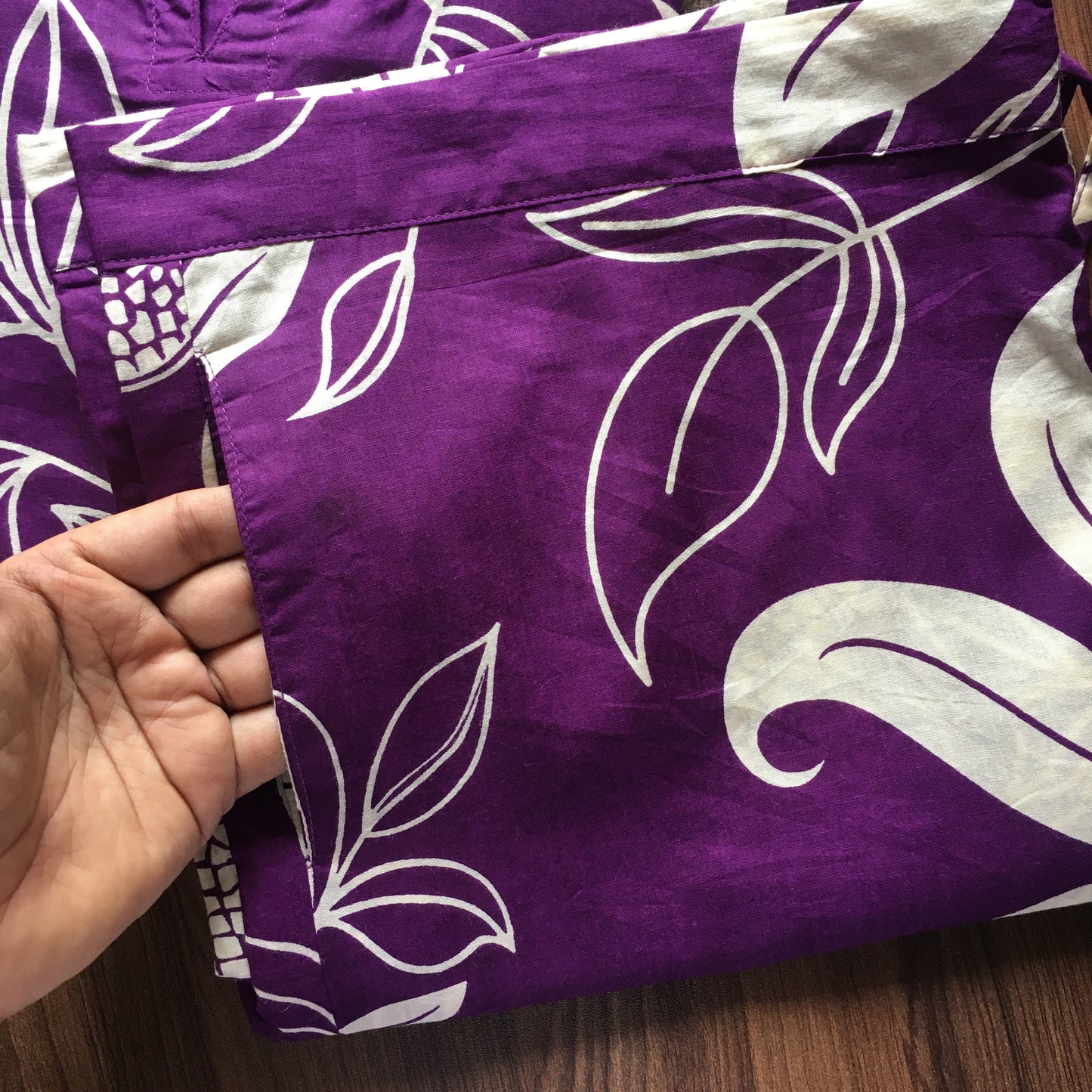 Lily Flower - Purple - Cord Set - Pure Cotton
