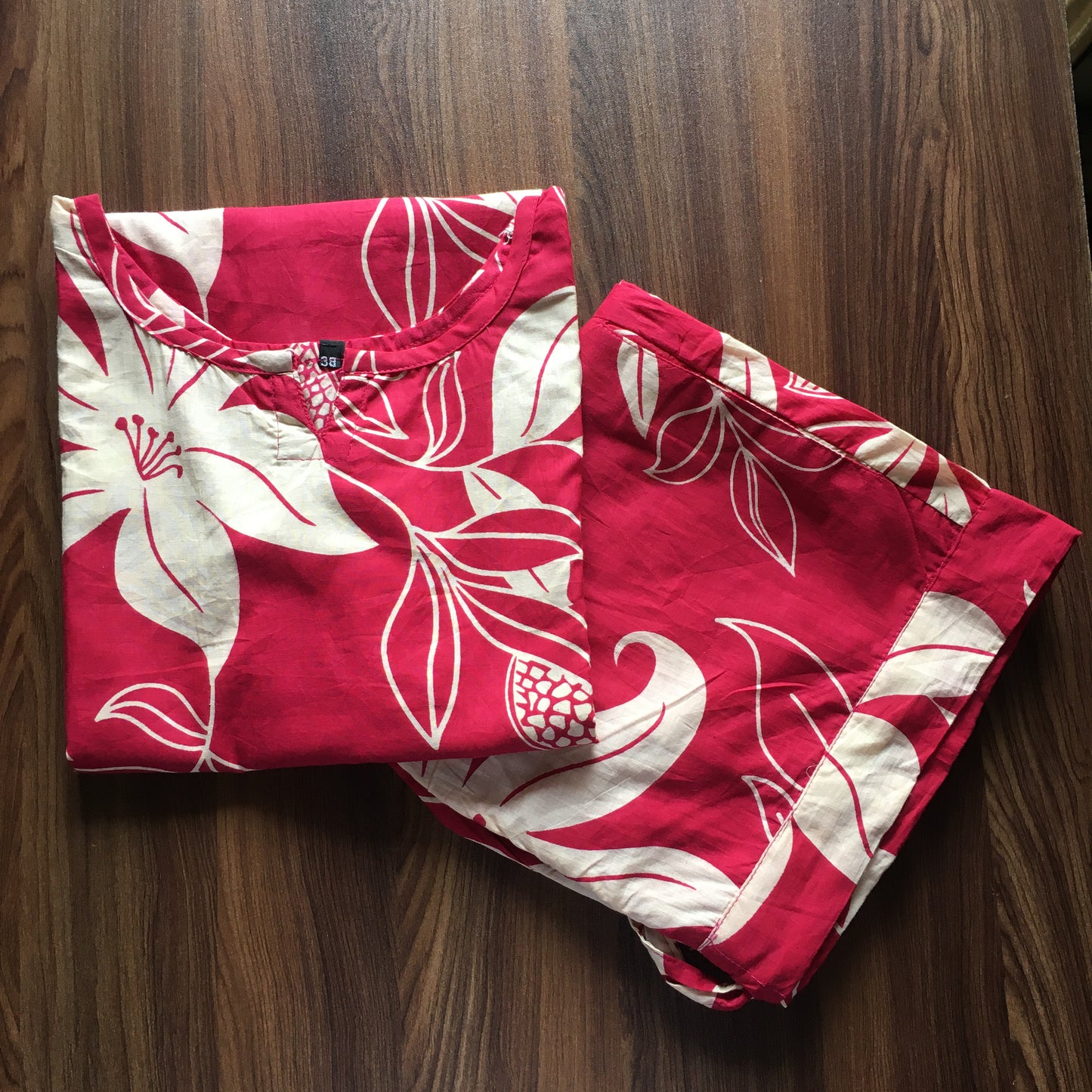 Lily Flower - Pink - Cord Set - Pure Cotton
