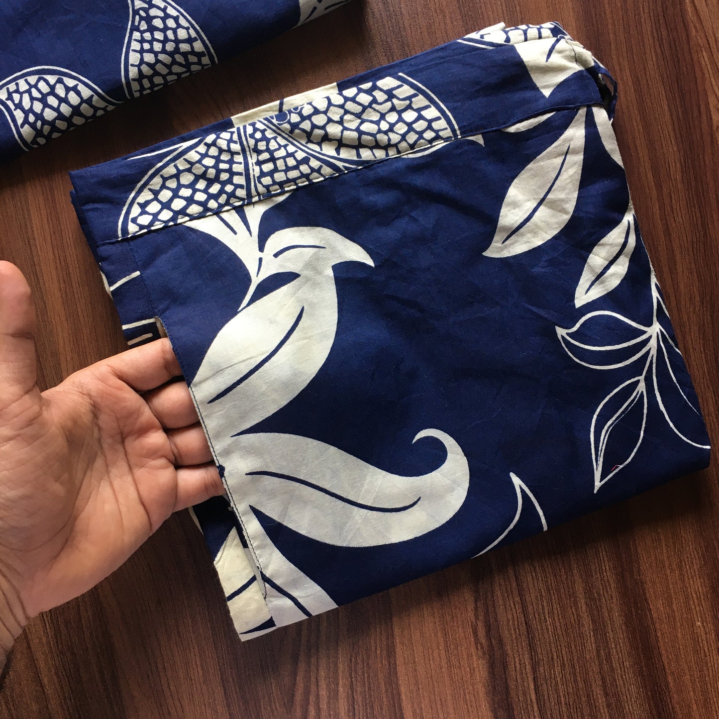 Lily Flower - Blue - Cord Set - Pure Cotton