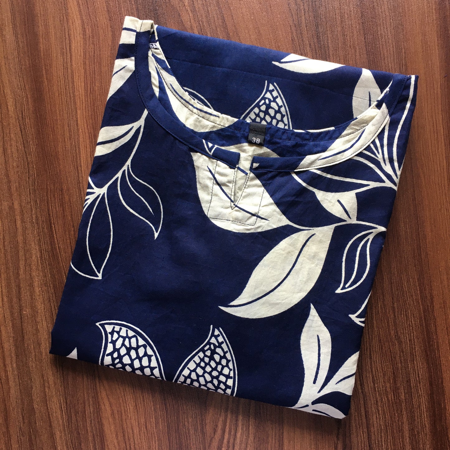 Lily Flower - Blue - Cord Set - Pure Cotton
