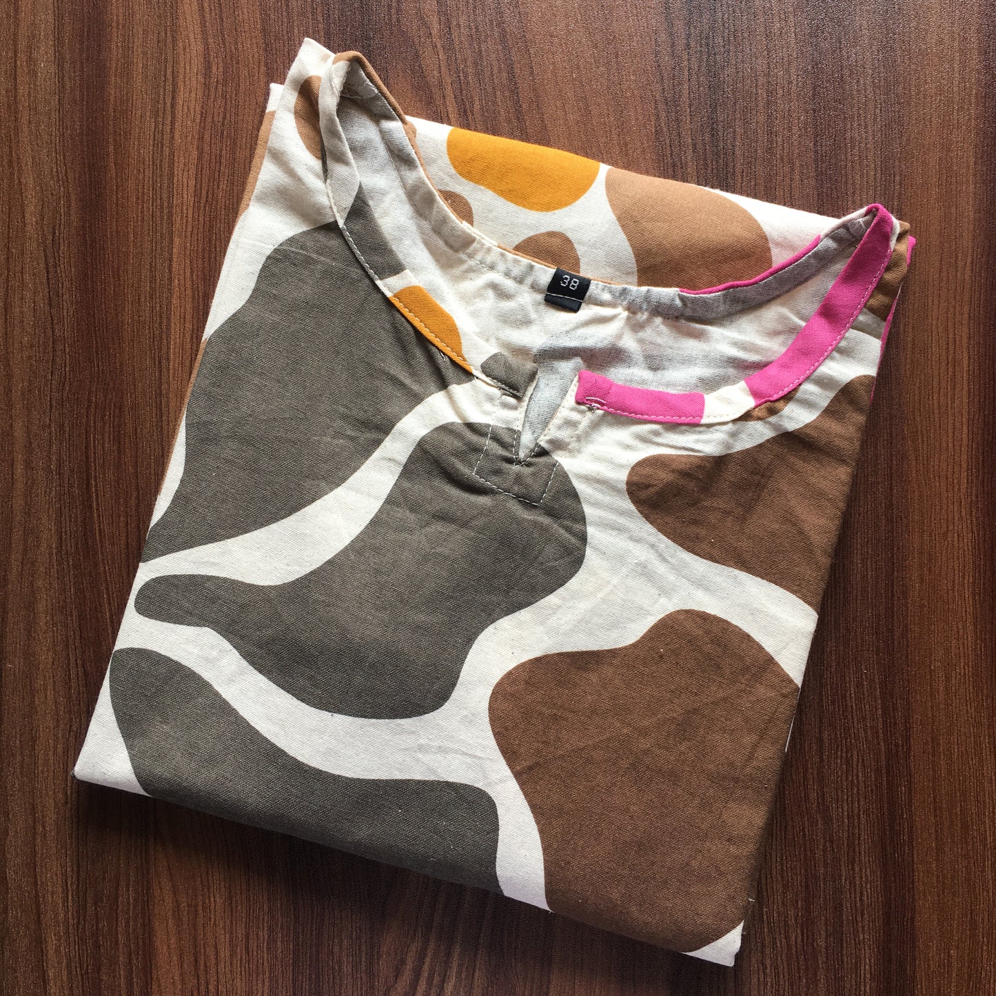 BIg Sunflower - Brown Pink - Cord Set - Pure Cotton