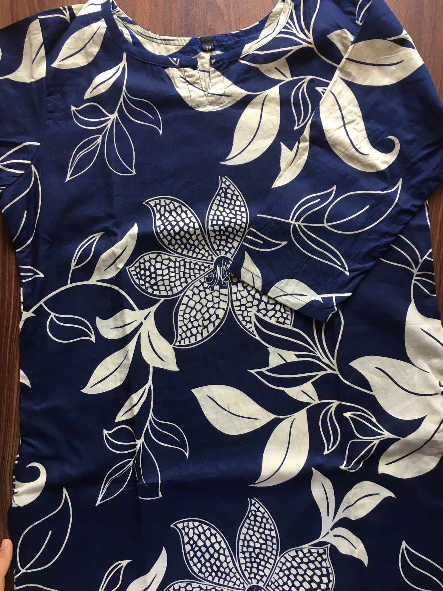 Lily Flower - Blue - Cord Set - Pure Cotton