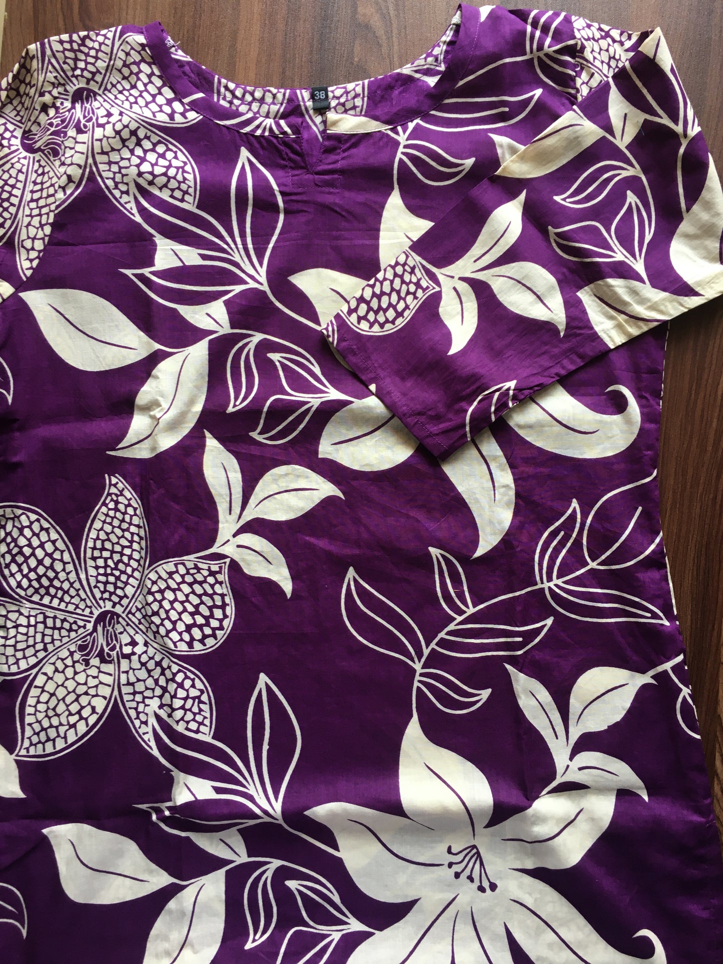 Lily Flower - Purple - Cord Set - Pure Cotton