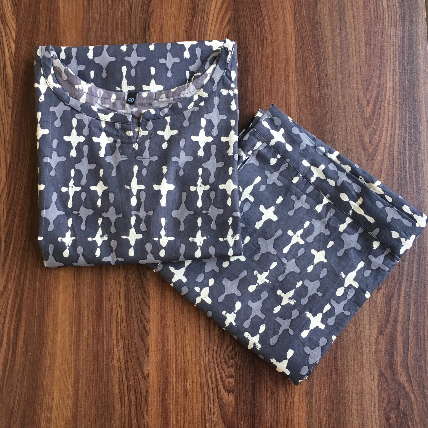 Positive Plus - Grey - Cord Set - Pure Cotton