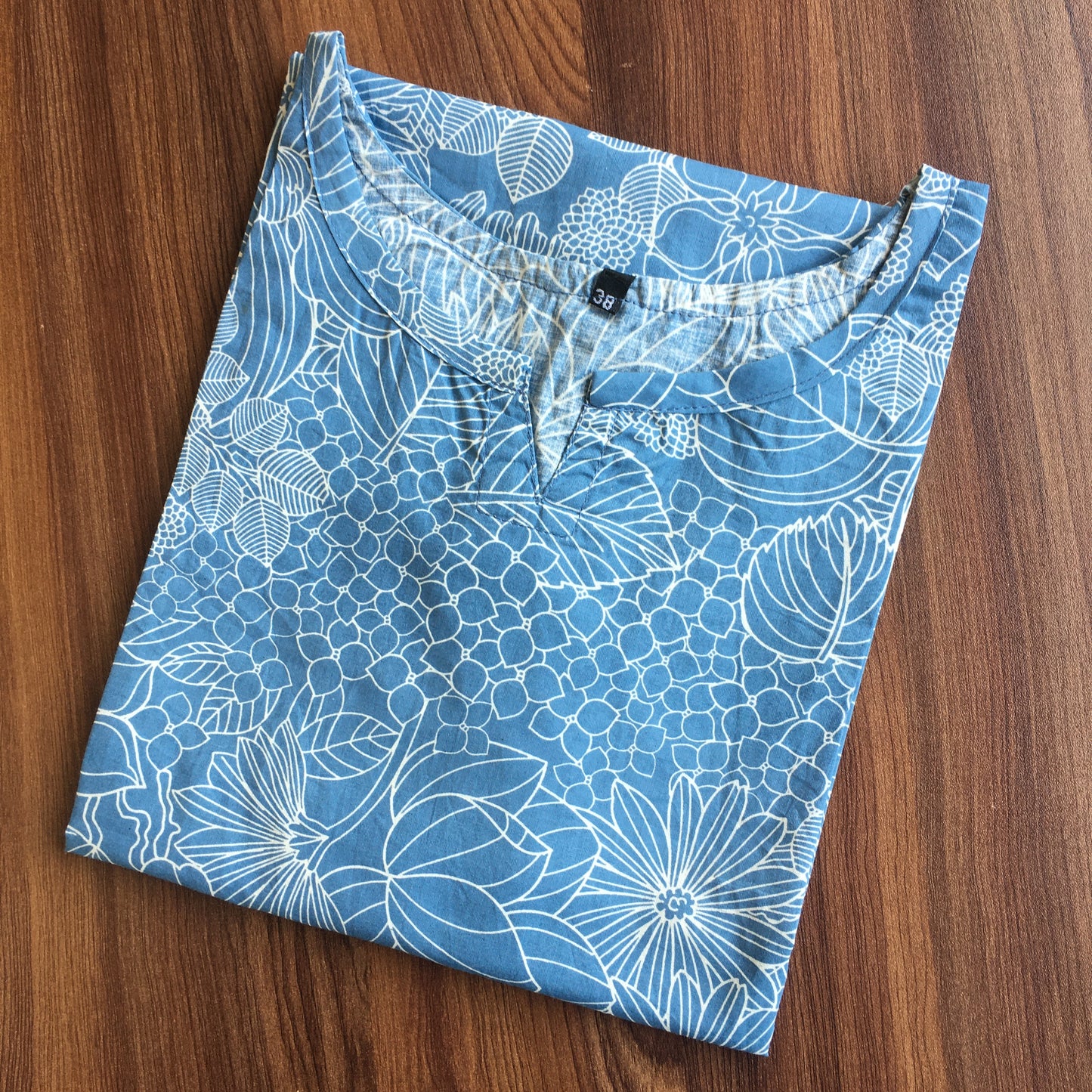 Sketch Print - Sky Blue - Cord Set - Pure Cotton