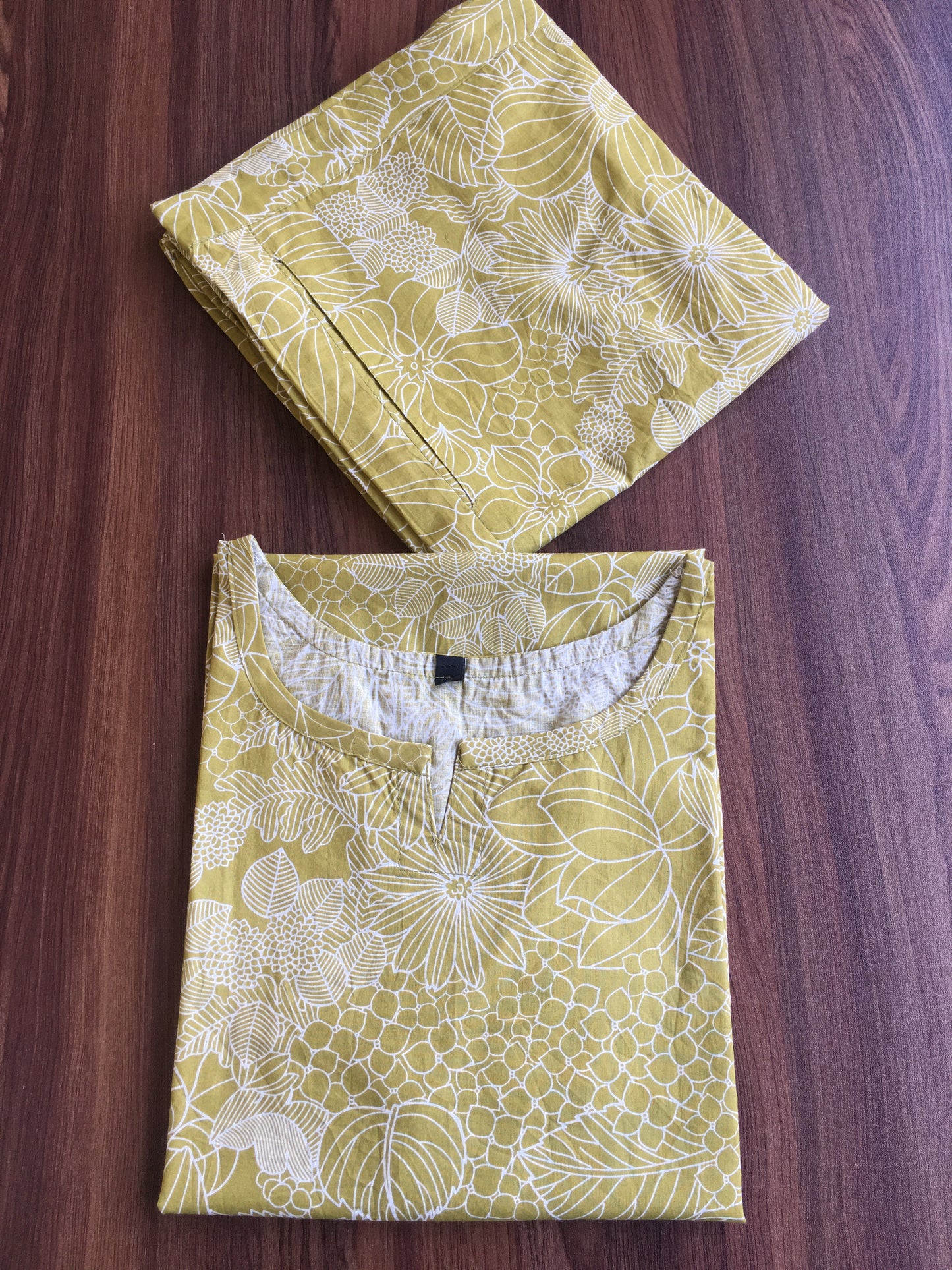 Sketch Print - Pista Garden - Cord Set - Pure Cotton