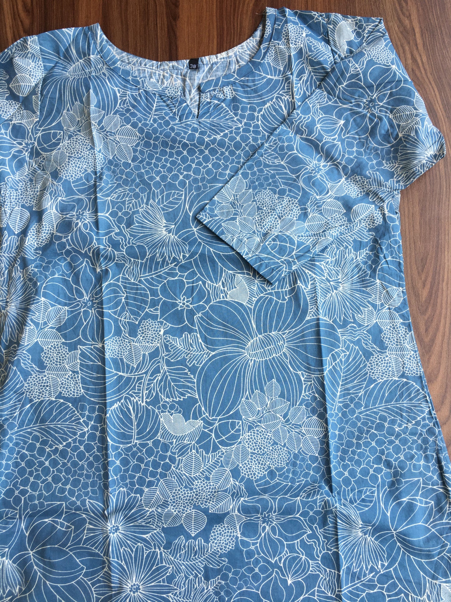 Sketch Print - Sky Blue - Cord Set - Pure Cotton