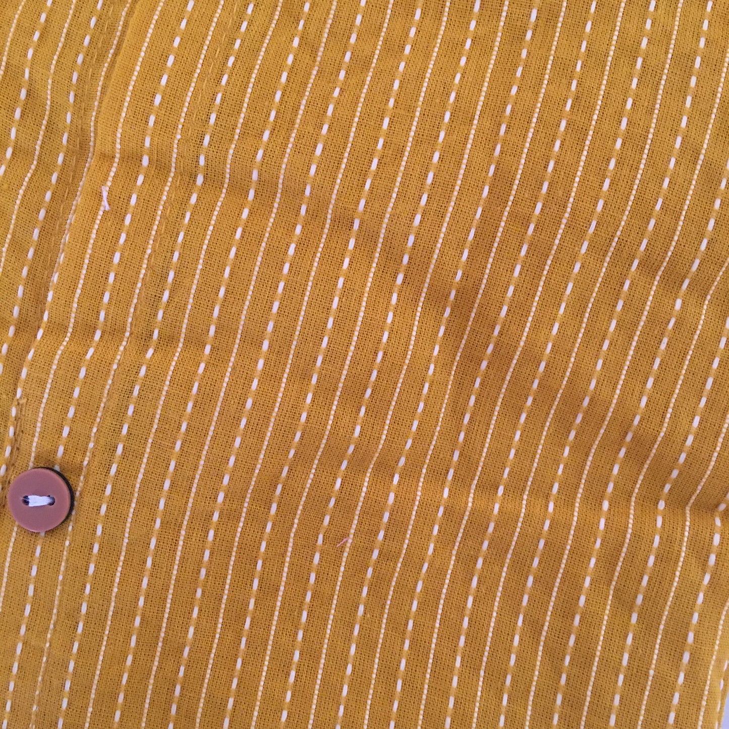 Katha Work - Dessert Yellow - Cord Set - Pure Cotton