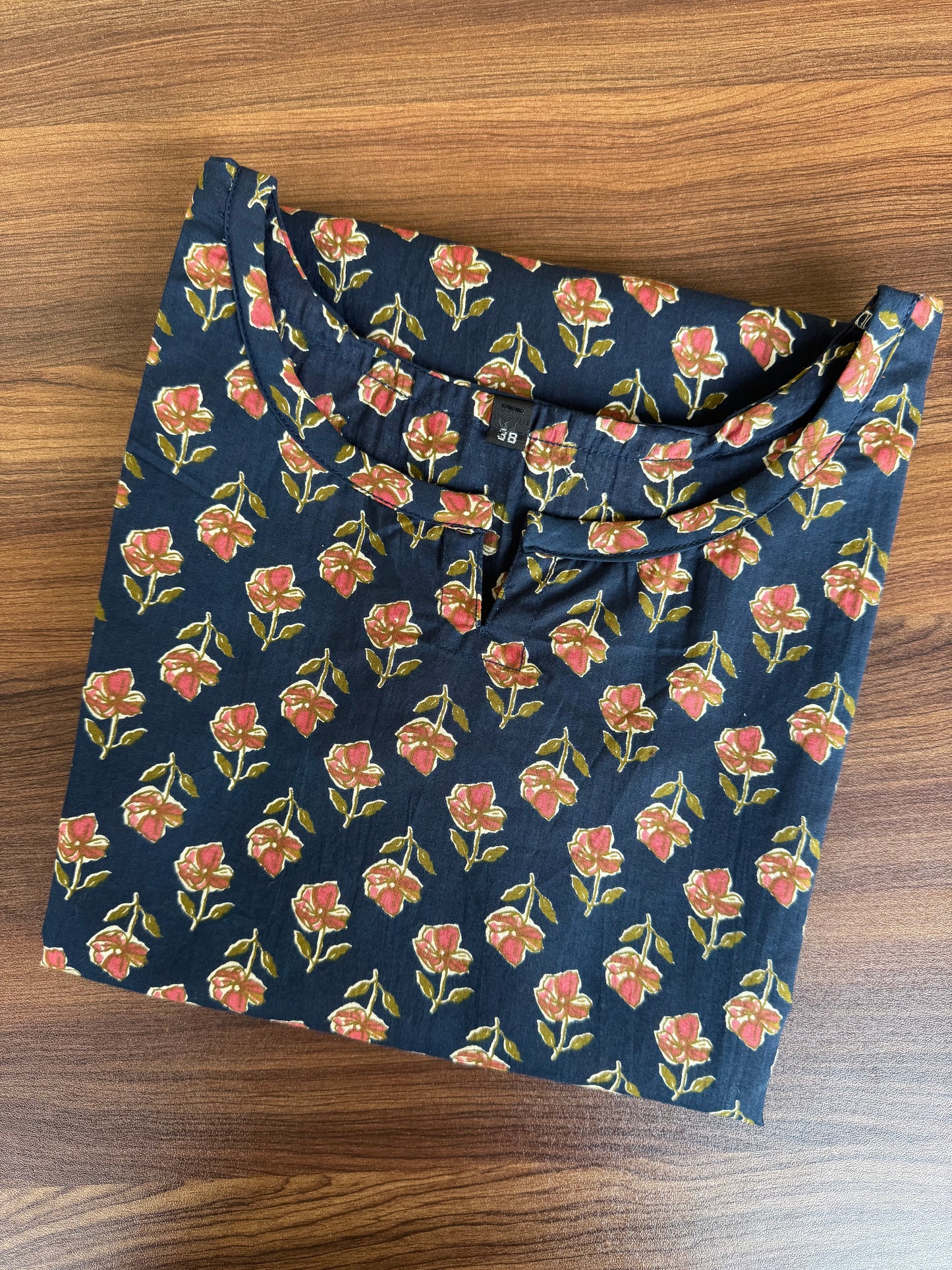 Blue Red Roses - Cord Set - Pure Cotton