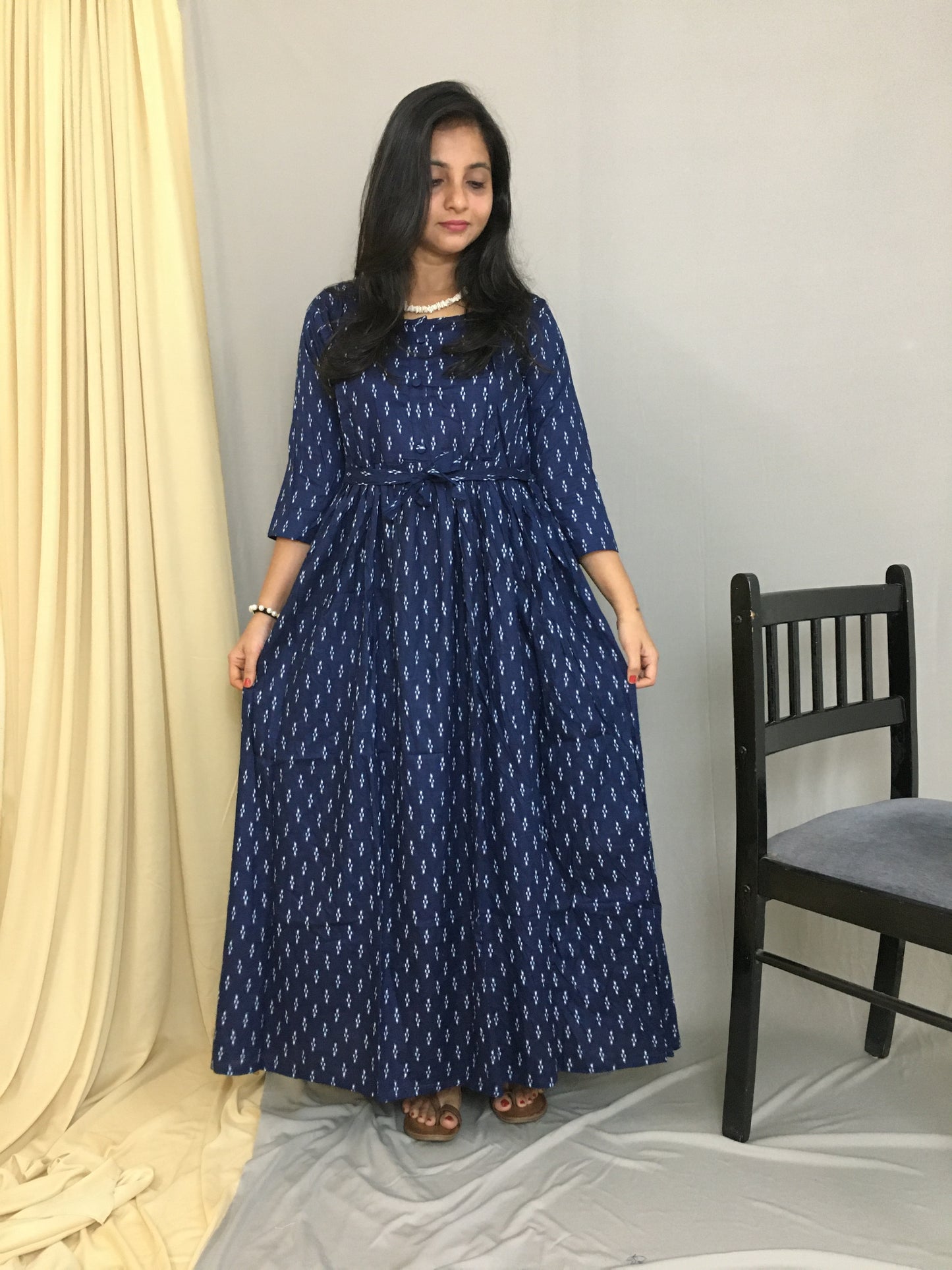 Indigo Fine - Maternity Kurti with Feeding Zips