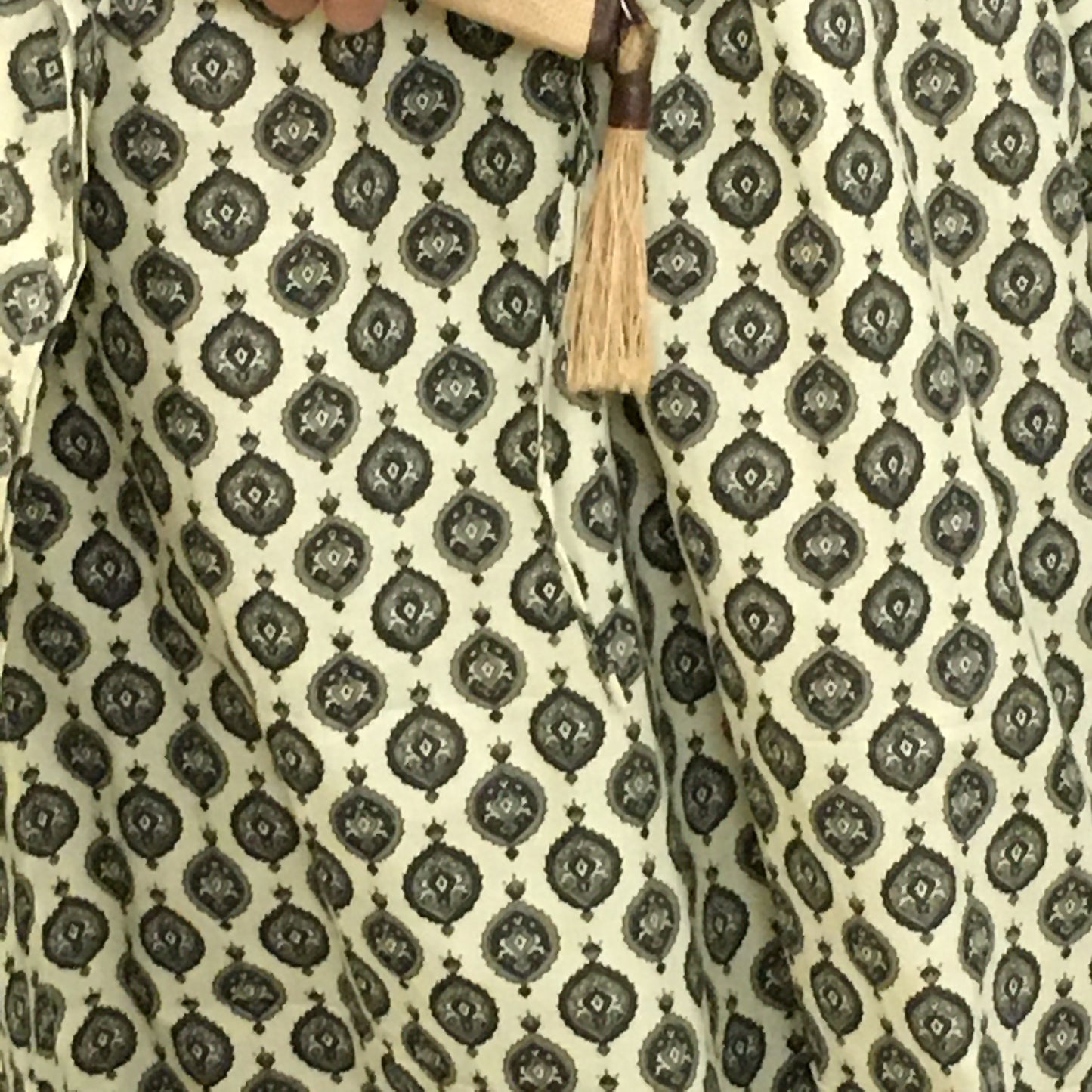Beautiful Flower Print - Maternity / Feeding Zips - Kaftan - Free Size - Pure Cotton - Dno - 5