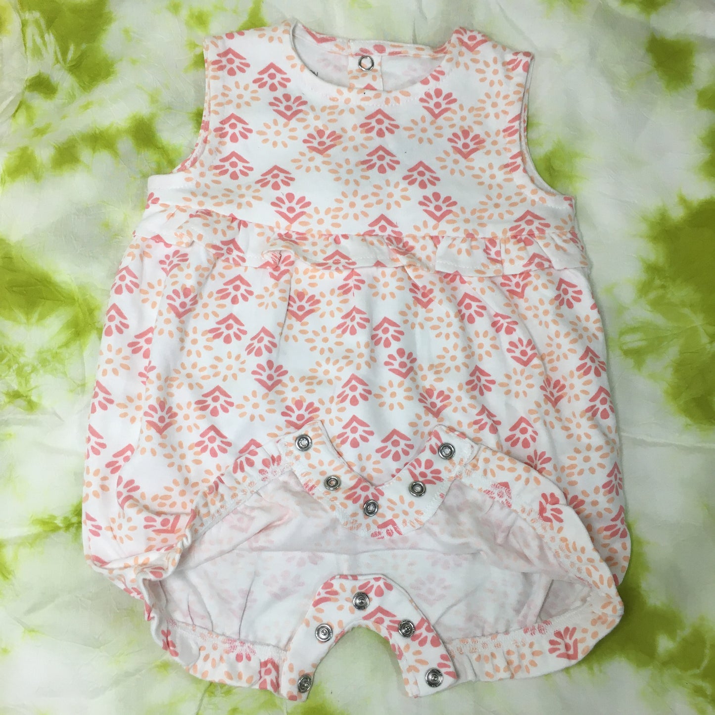 Organic Cotton Romper in Flower Print - No - 5