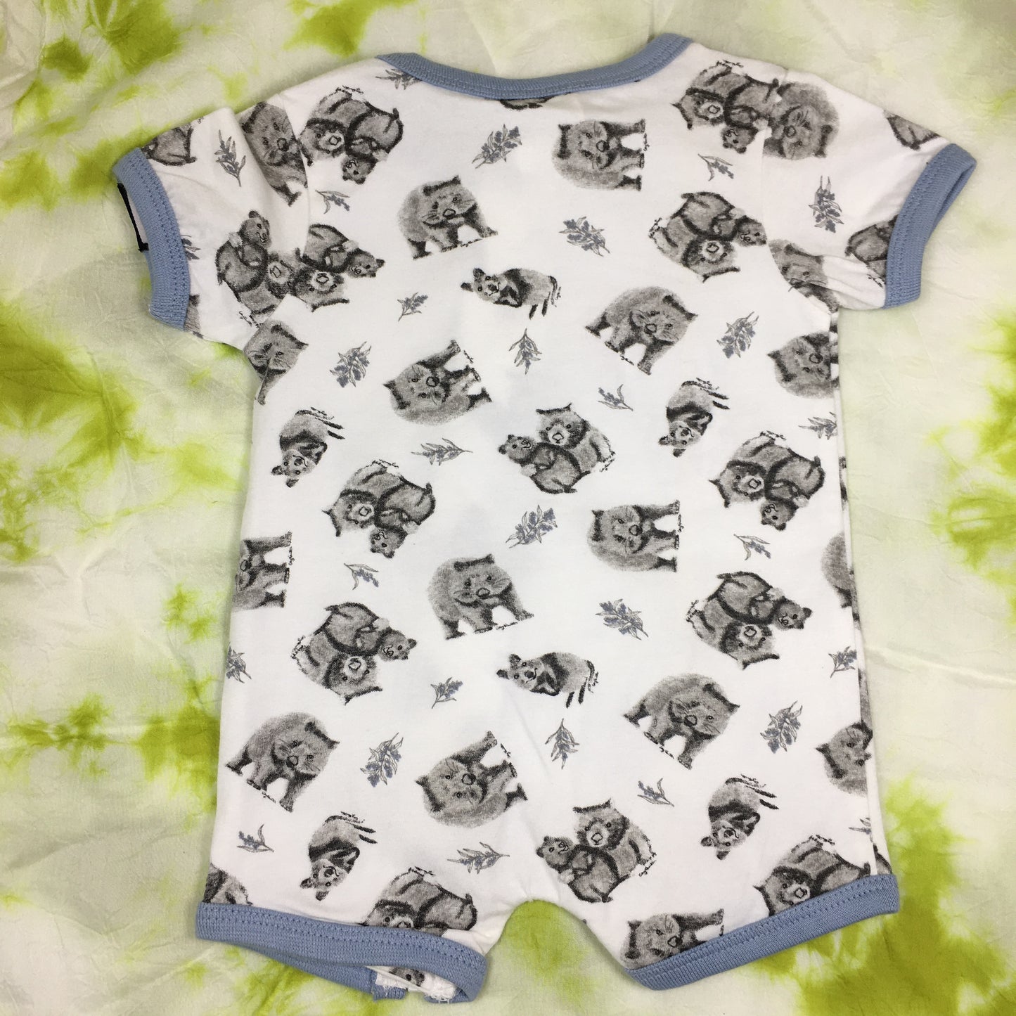 Organic Cotton Romper in Bear Print - No - 2