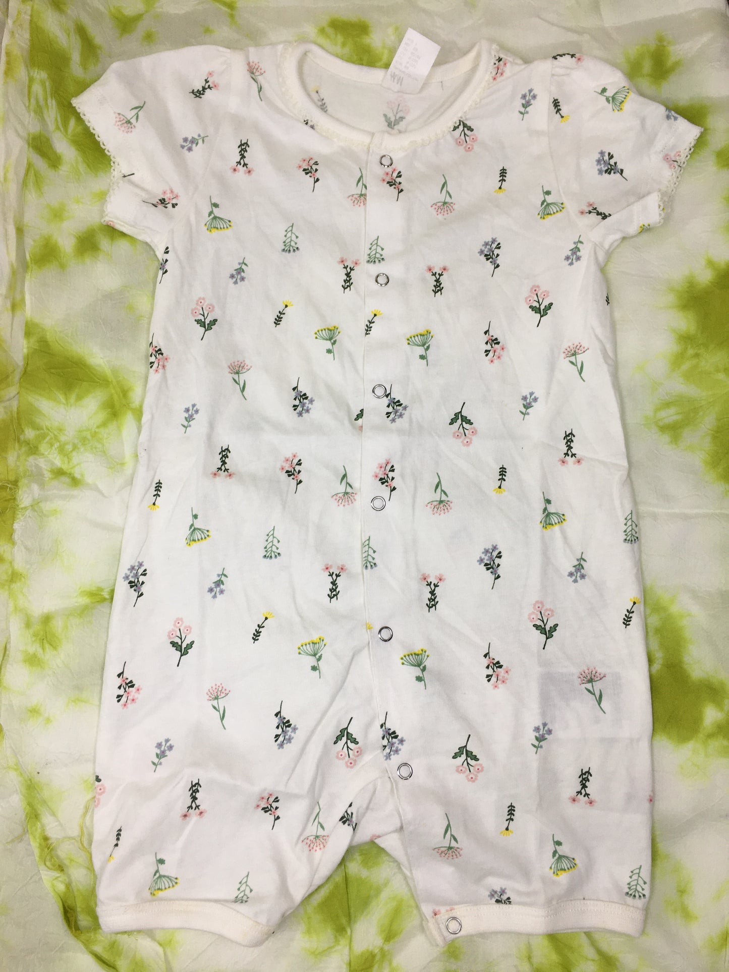 Organic Cotton Romper in flower Print - No - 4