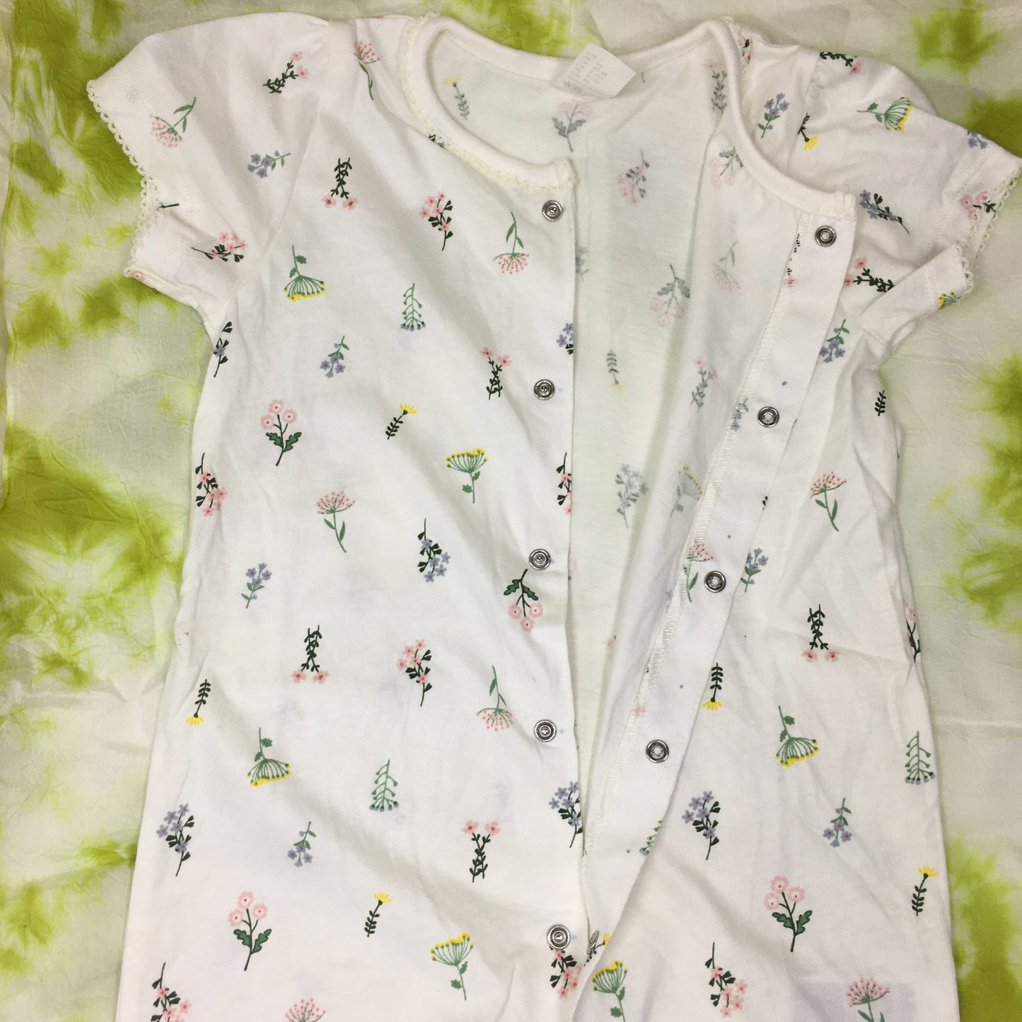 Organic Cotton Romper in flower Print - No - 4