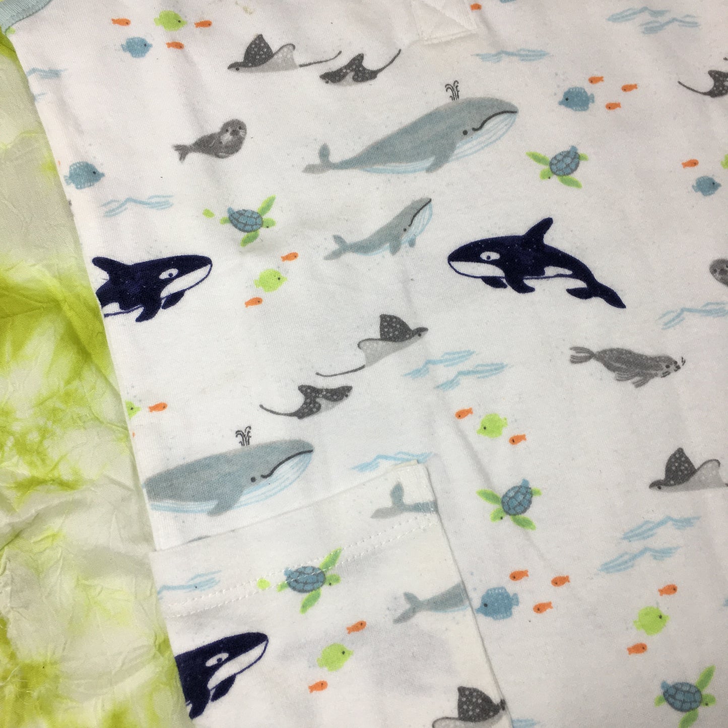 Organic Cotton Romper in Sweet Sea Life Print