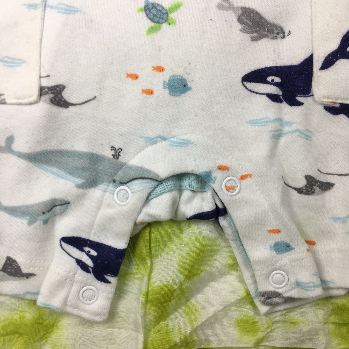 Organic Cotton Romper in Sweet Sea Life Print