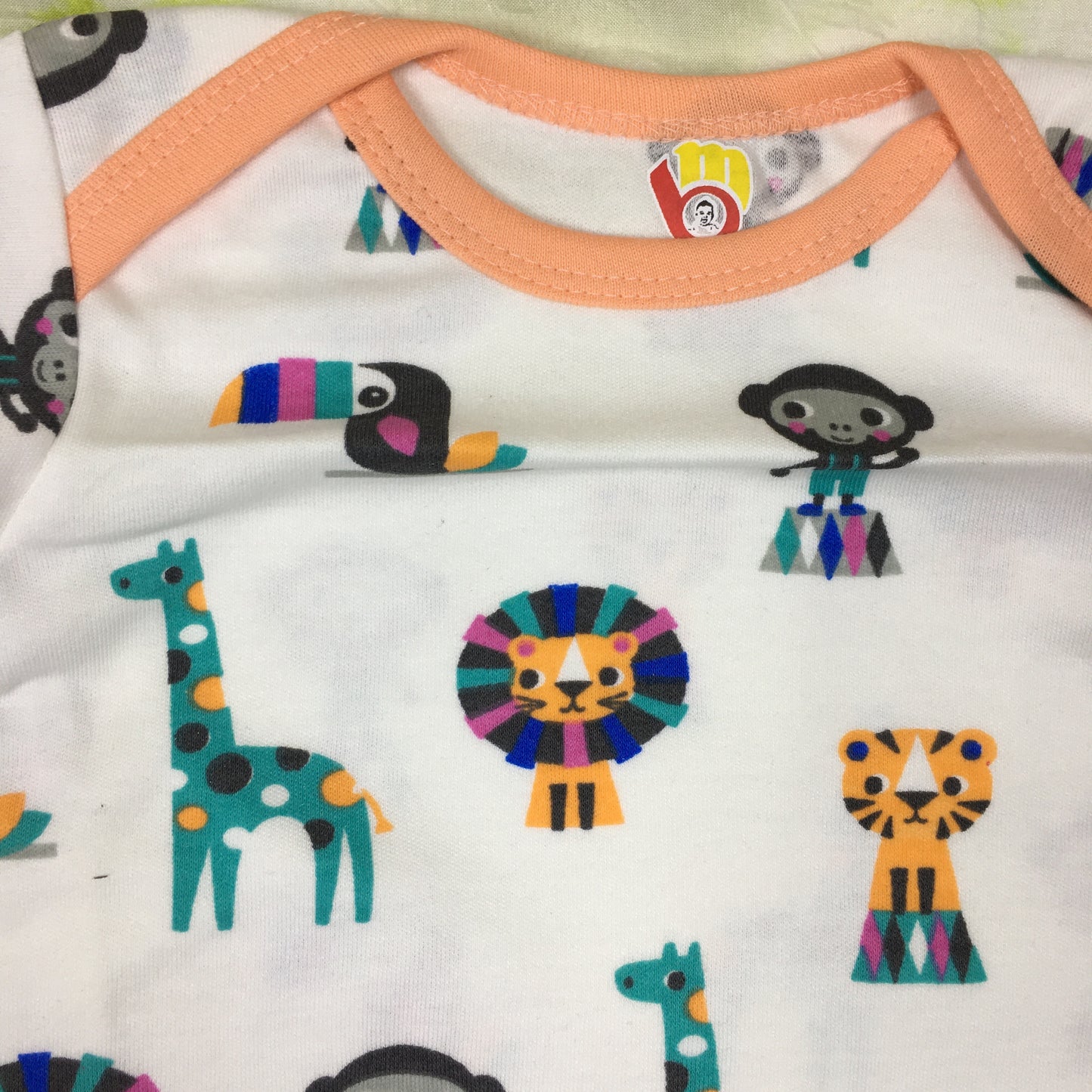 Soft Cotton Romper / Body Suit - 0-3 months - D no - 16