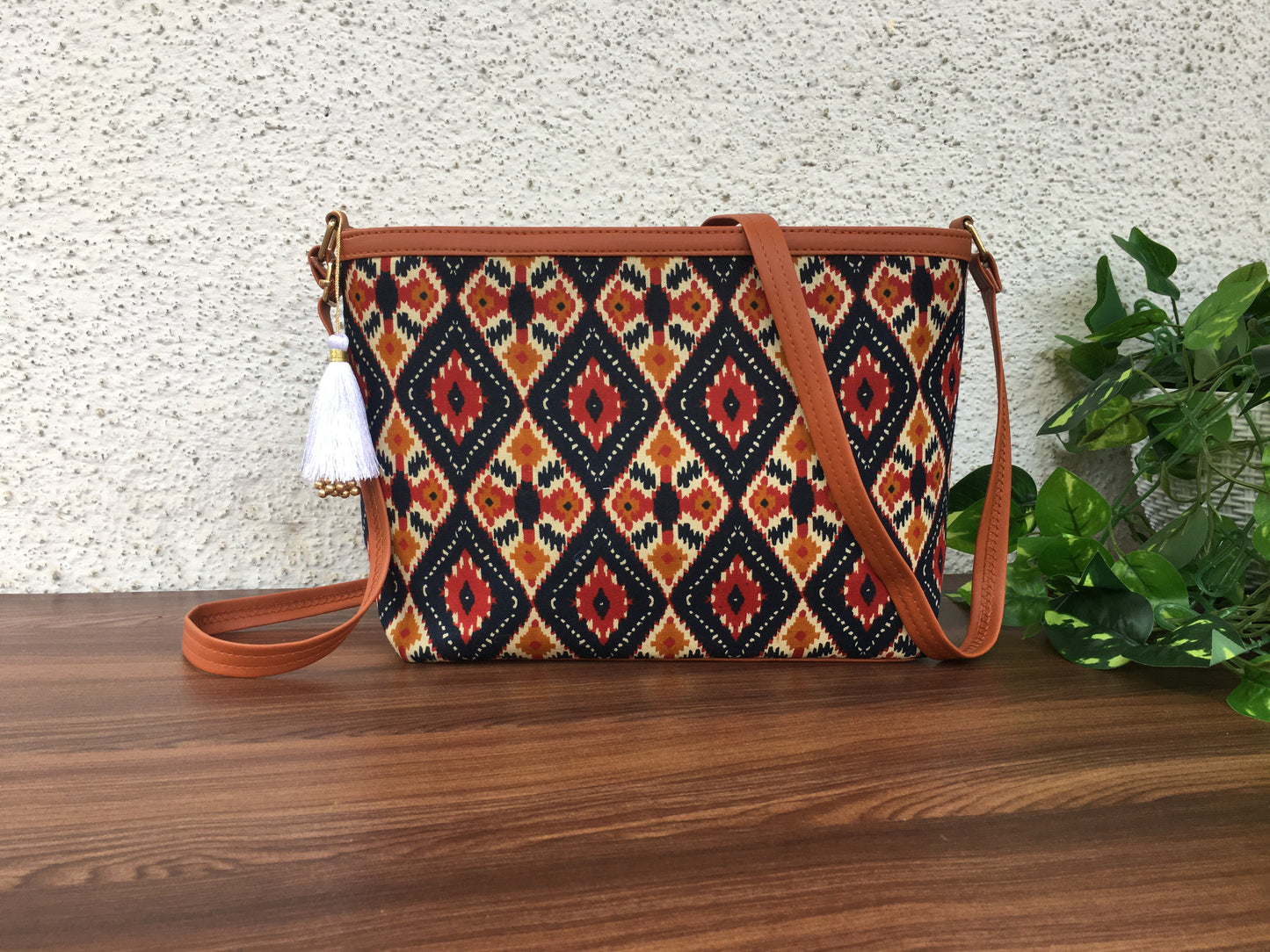 Minsk - 3 zip- Big size - Sling Bag -4 Tone Blue
