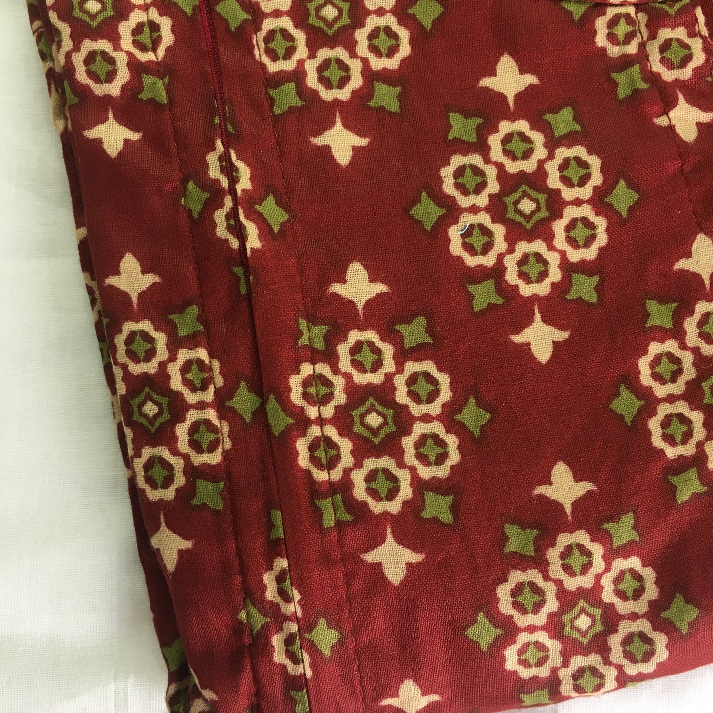Maternity / Feeding Zips - Kaftan - Free Size - Pure Cotton - Dno - 36 - Maroon