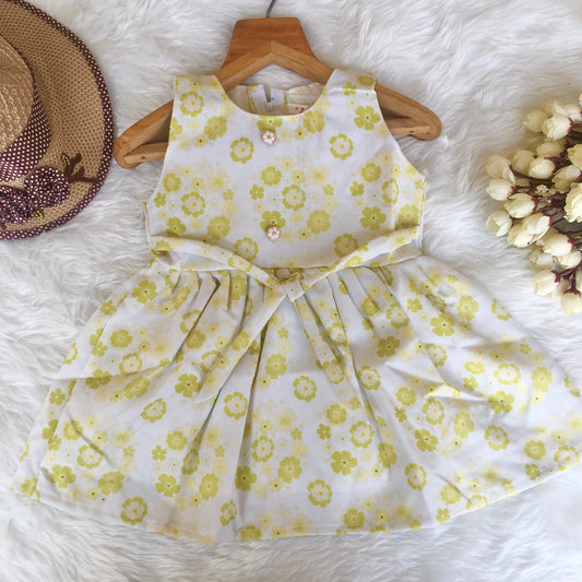 Baby Frock - 1620 - Yellow