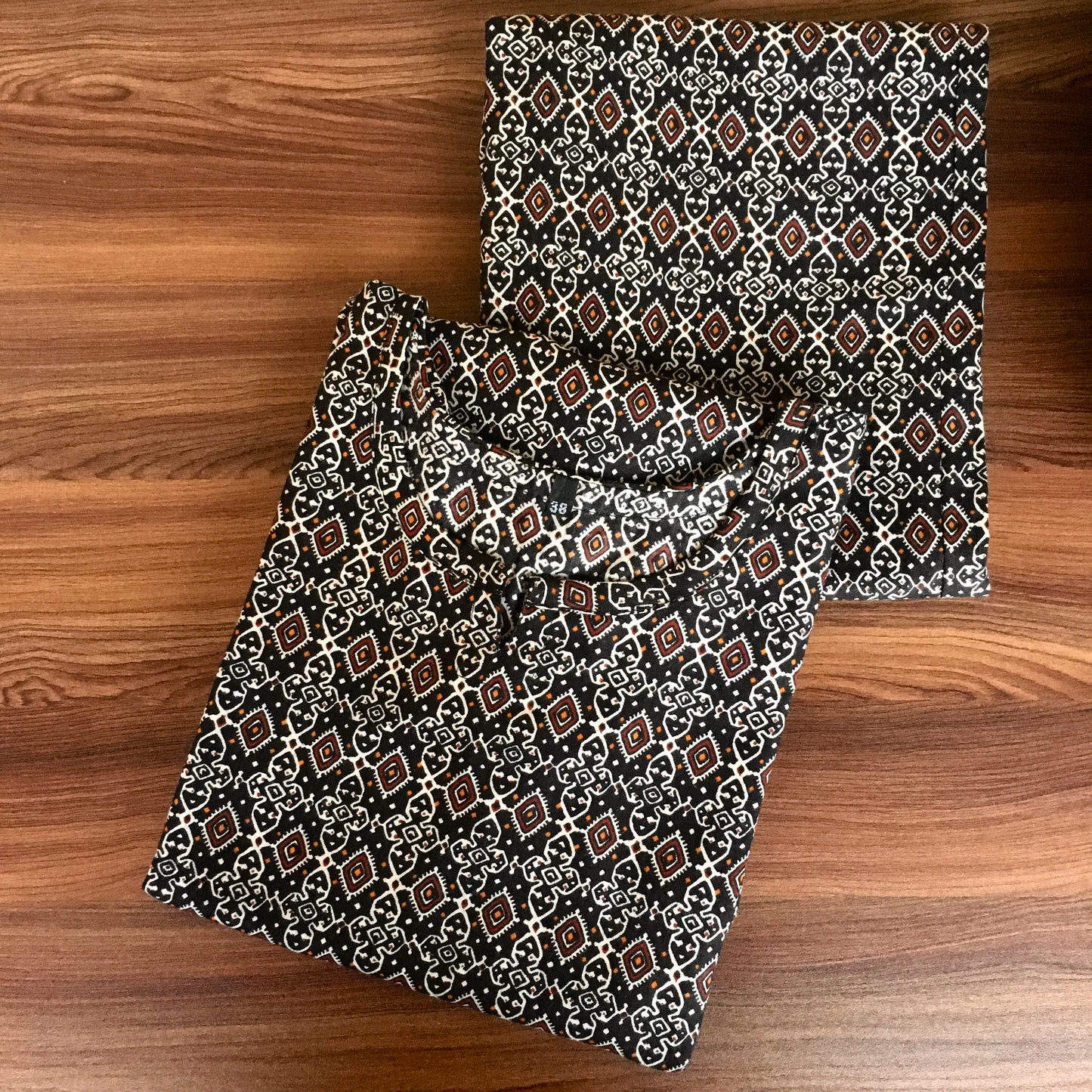 Ajrakh Black - Cord Set - Pure Cotton