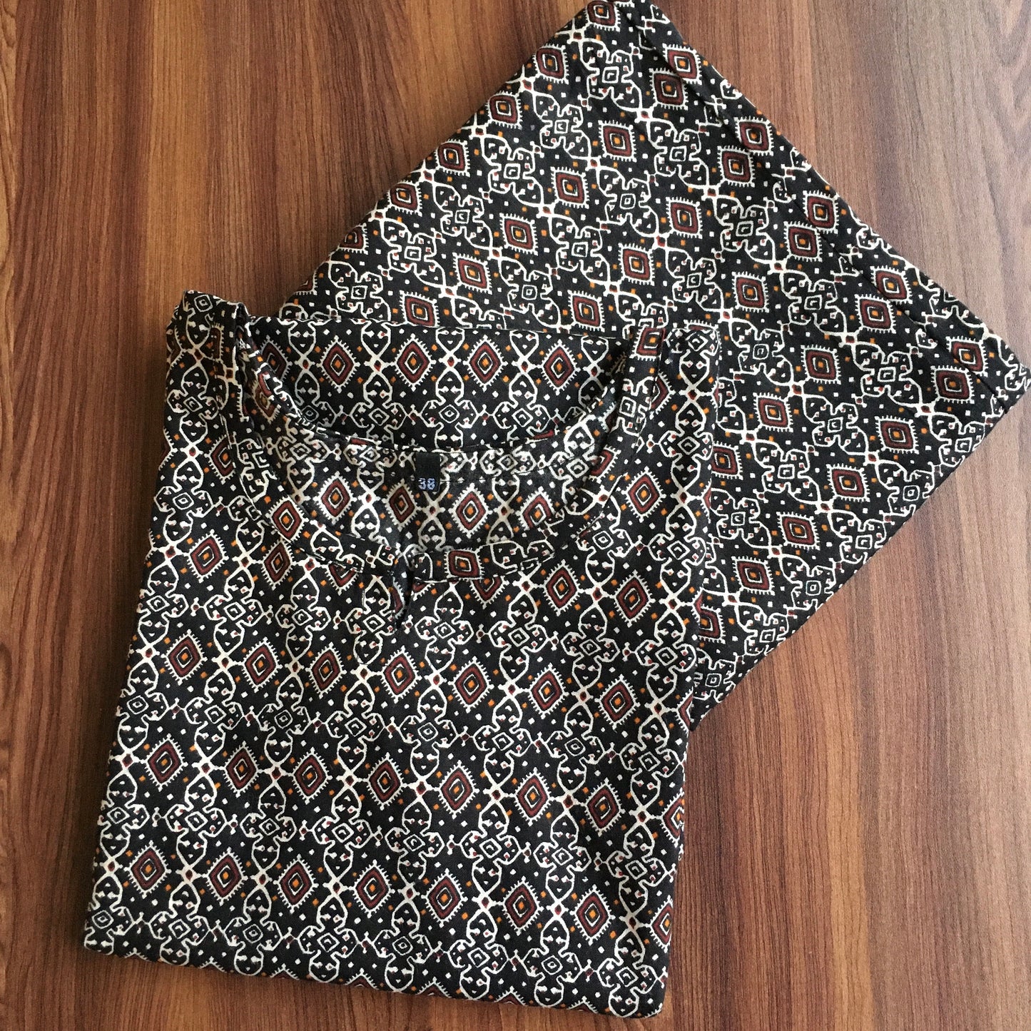 Ajrakh Black - Cord Set - Pure Cotton